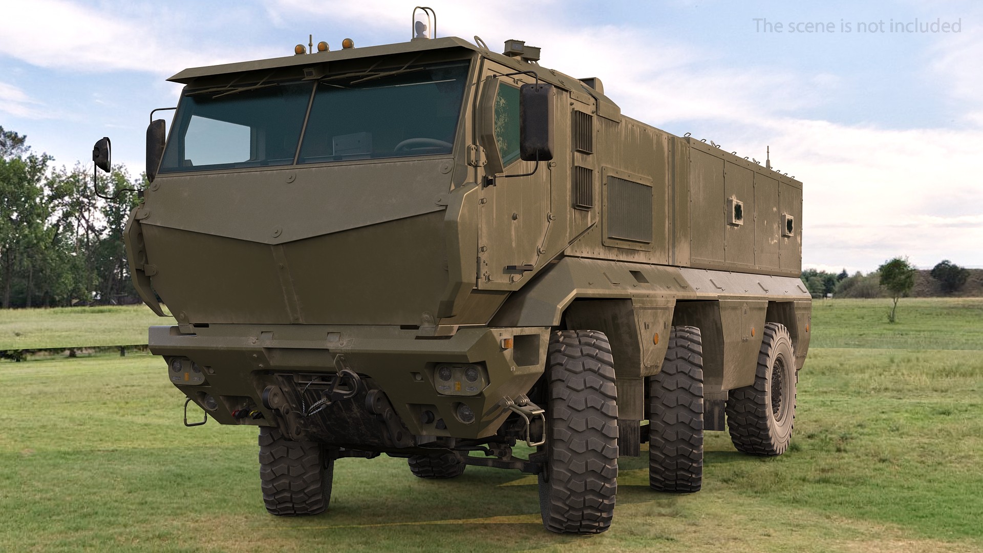 3D MRAP KAMAZ 63968 Typhoon Rigged