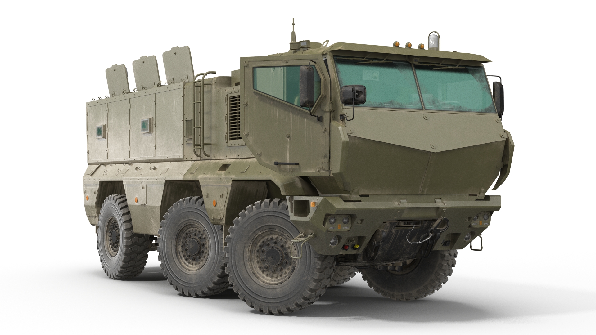 3D MRAP KAMAZ 63968 Typhoon Rigged