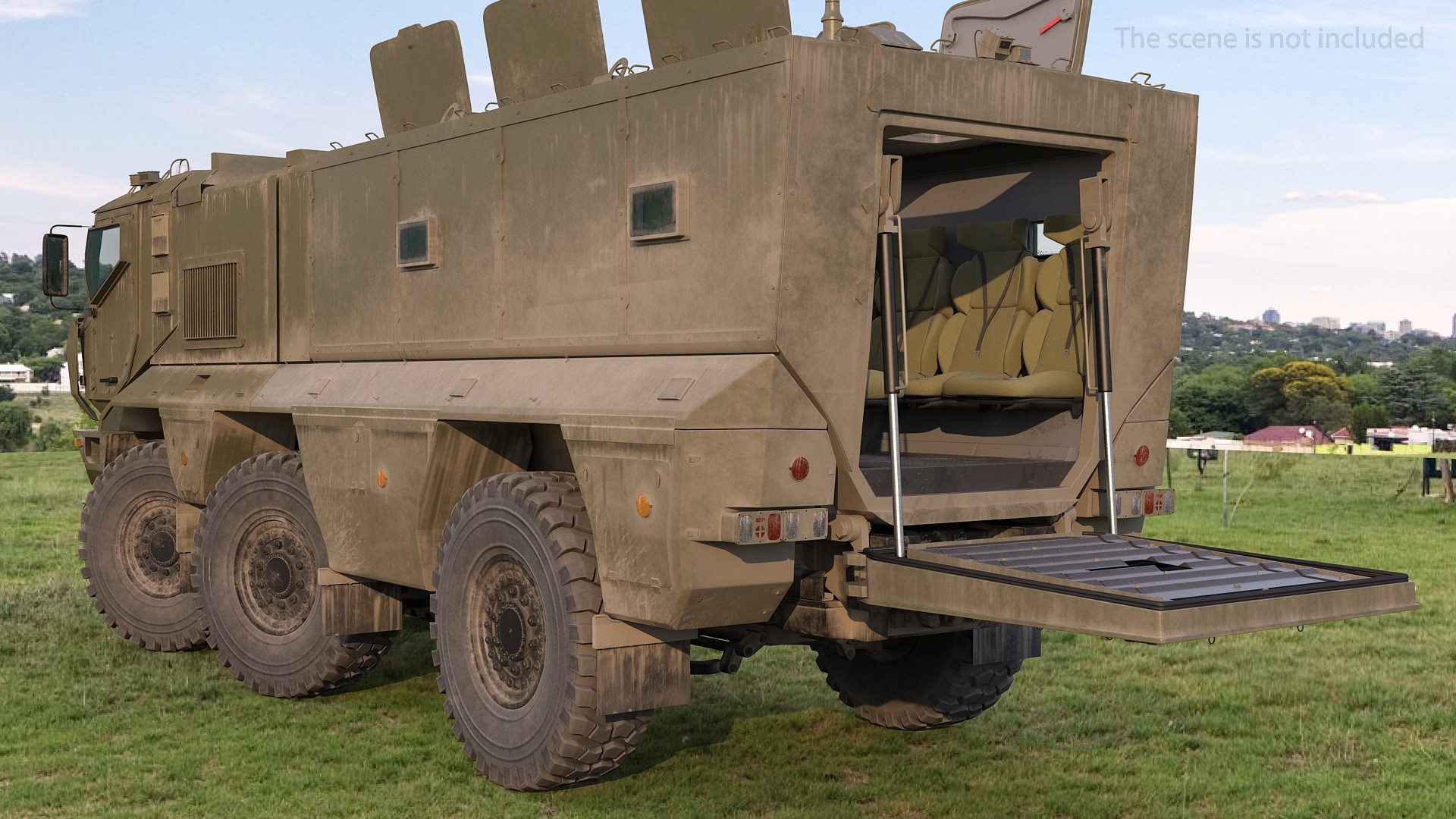 3D MRAP KAMAZ 63968 Typhoon Rigged