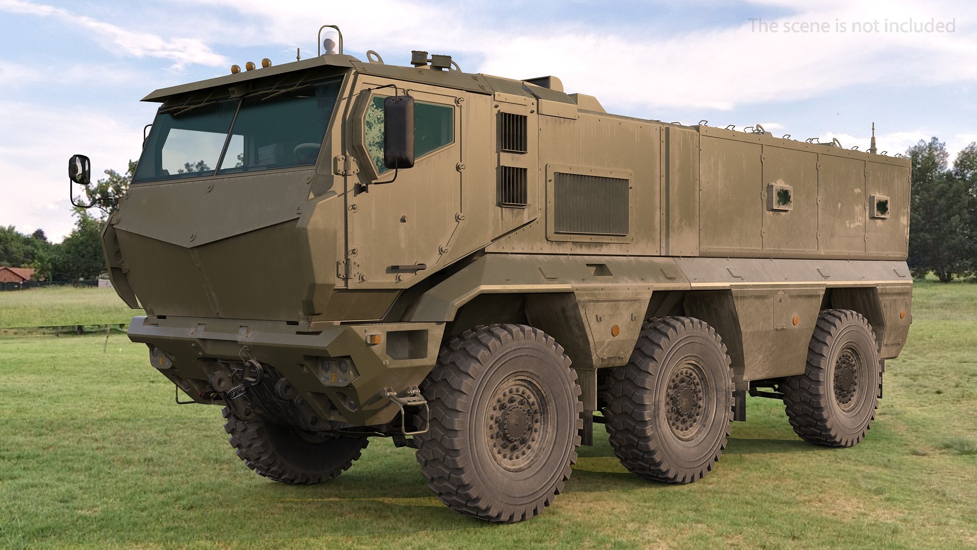 3D MRAP KAMAZ 63968 Typhoon Rigged
