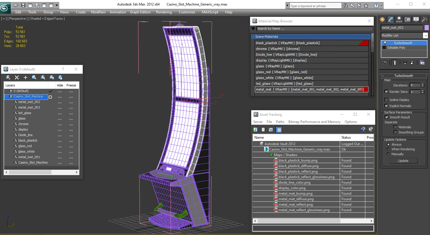 Casino Slot Machine Generic 3D