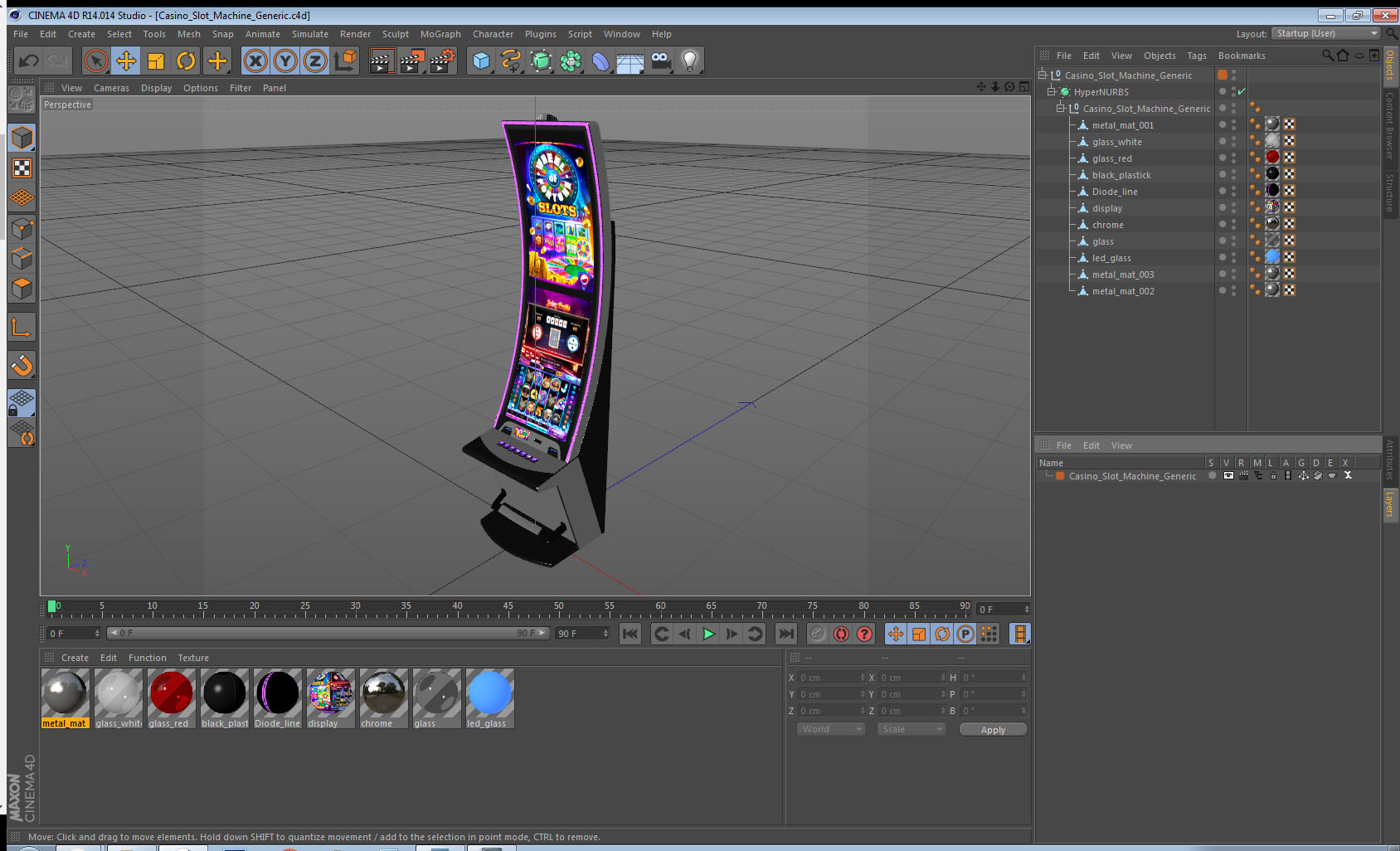 Casino Slot Machine Generic 3D