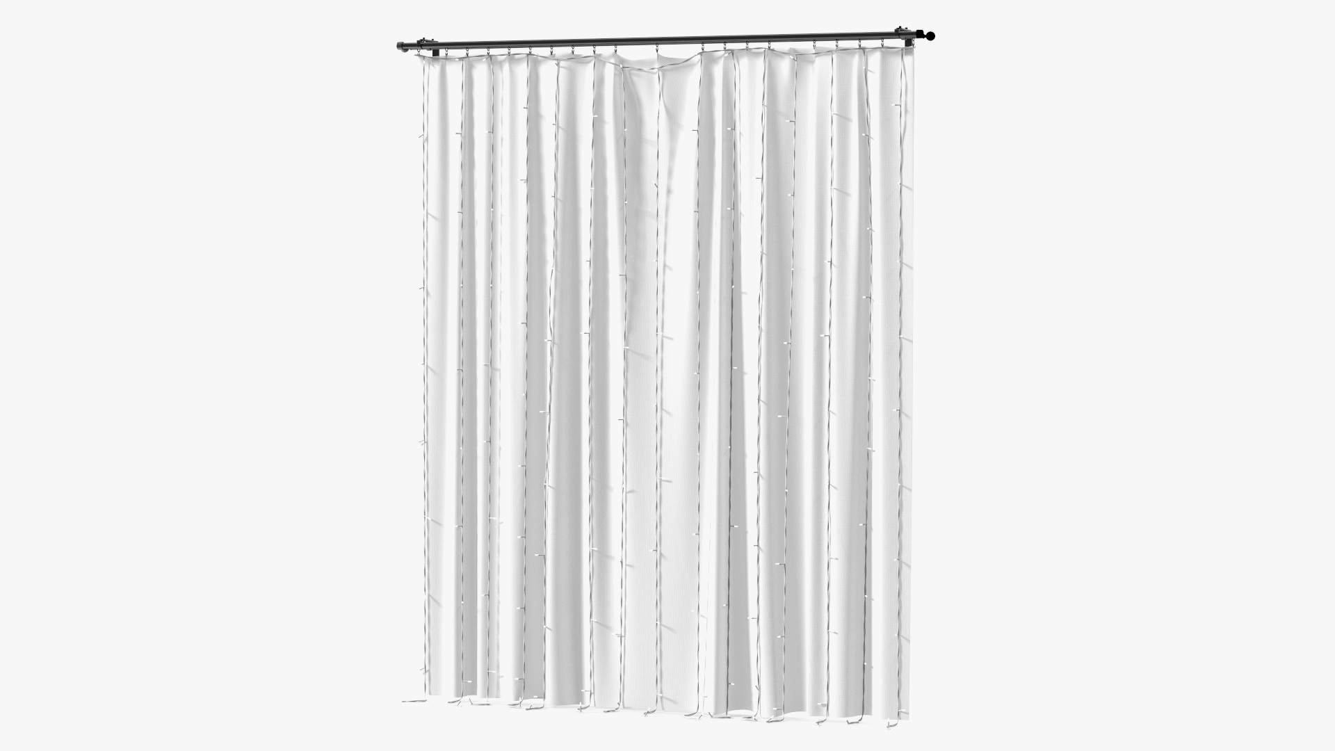 LED Window Curtain Garland White 3D