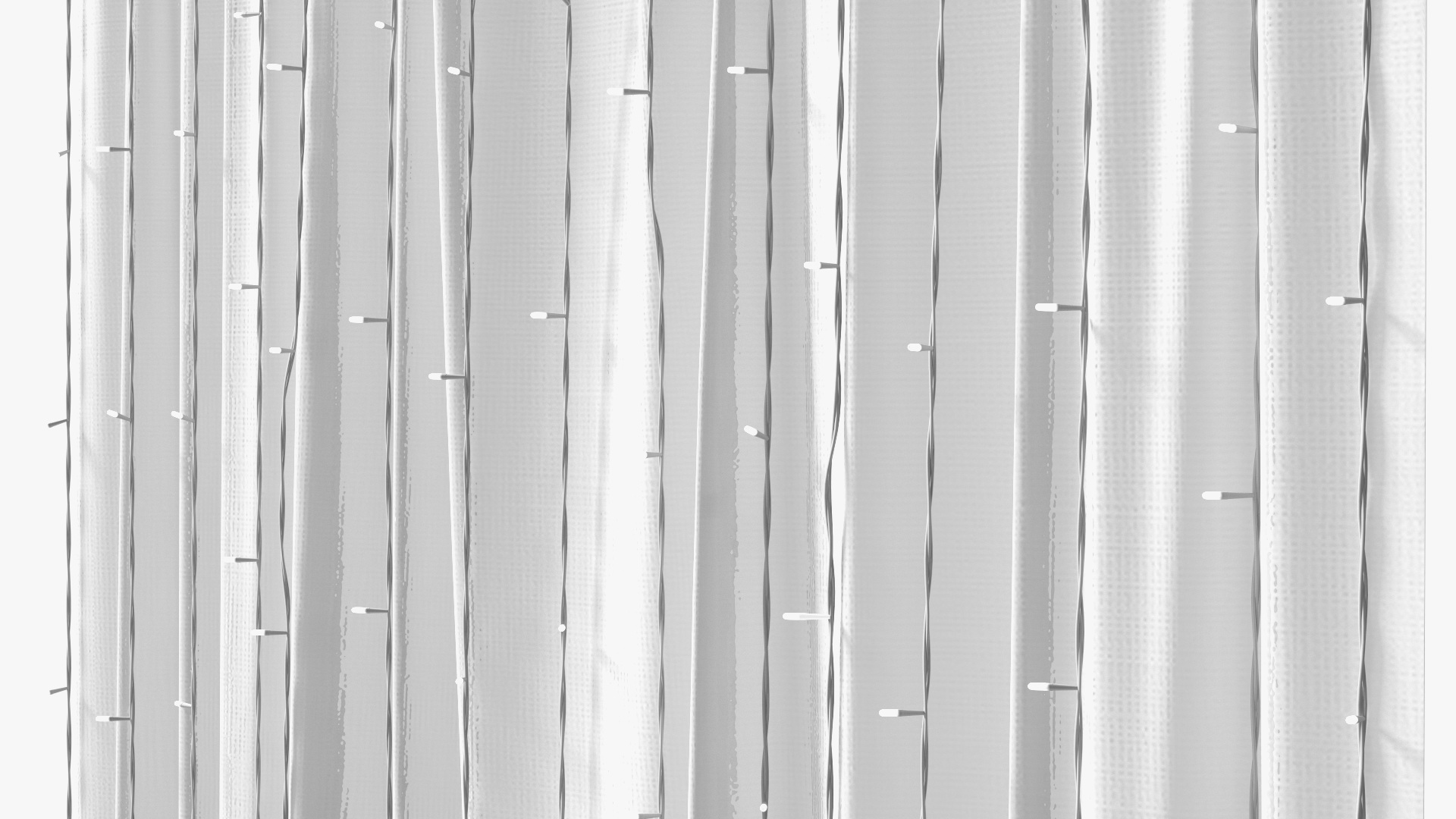 LED Window Curtain Garland White 3D