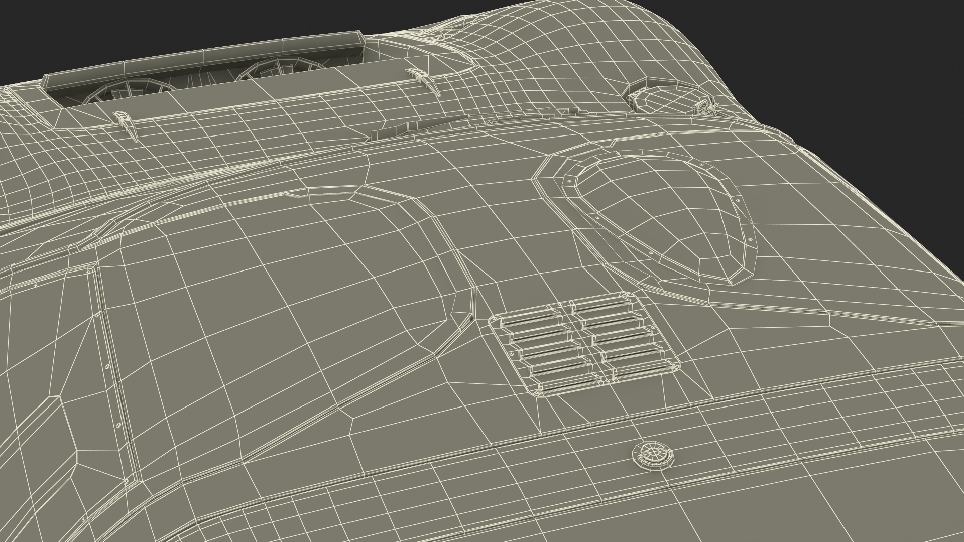 3D Ford GT40 Racing Car Blue Simple Interior