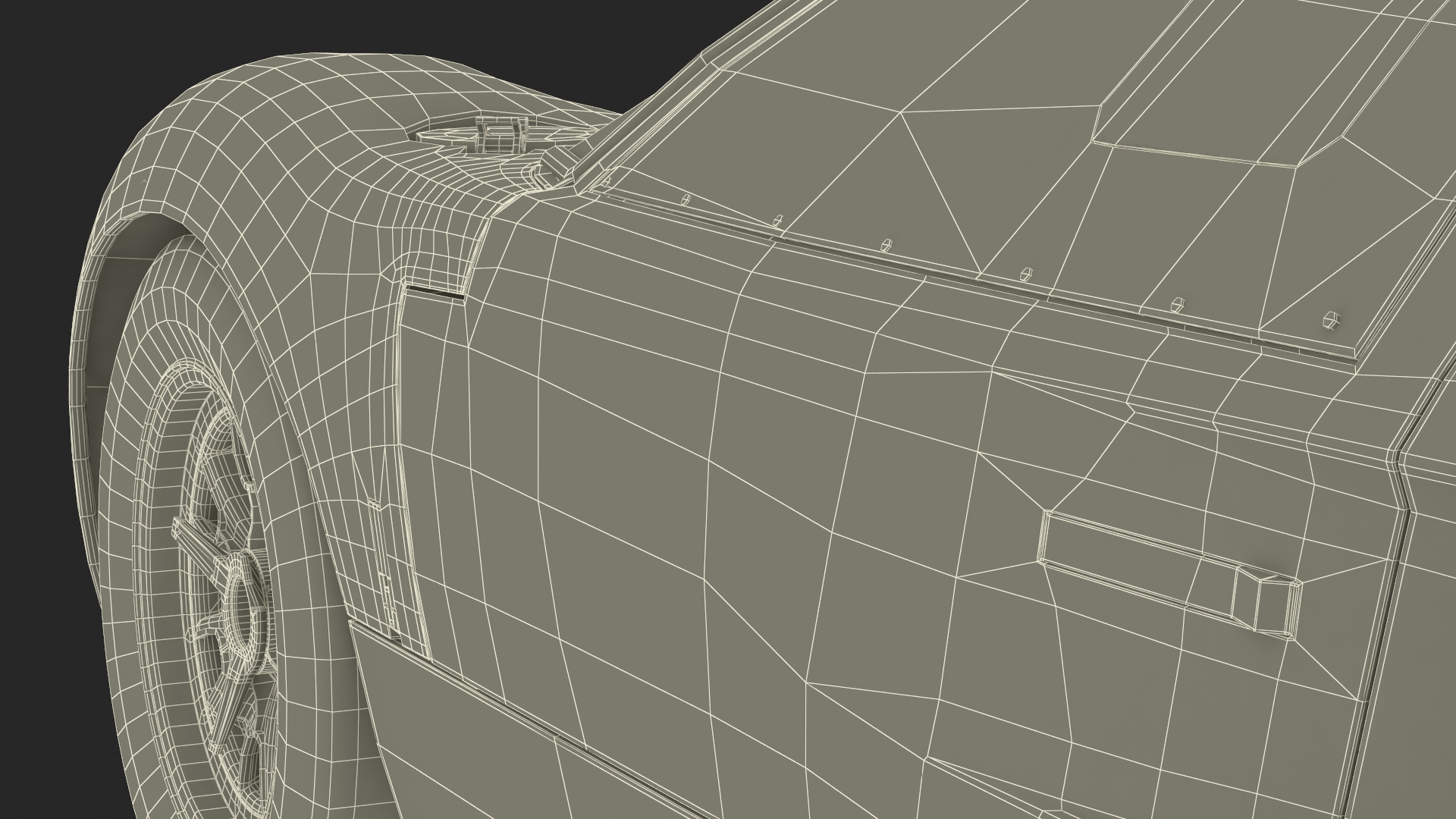 3D Ford GT40 Racing Car Blue Simple Interior