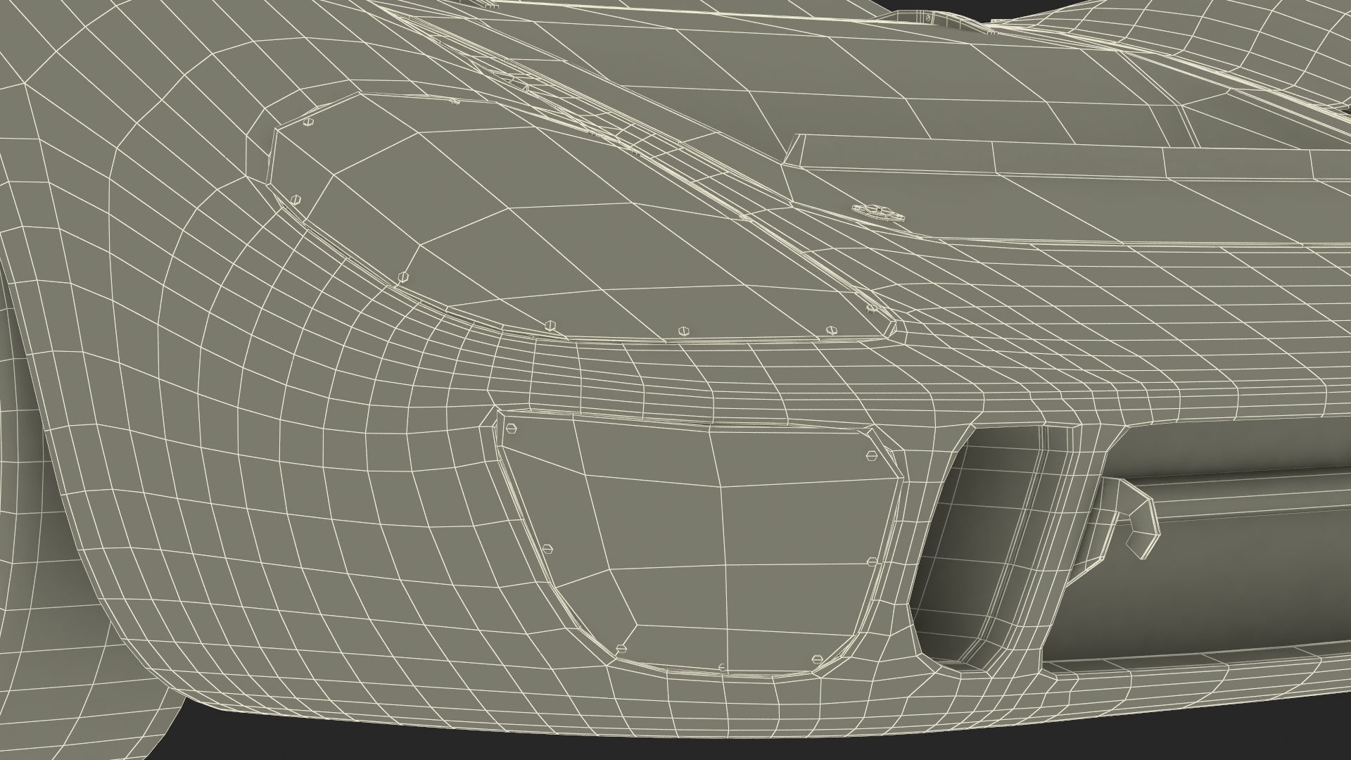 3D Ford GT40 Racing Car Blue Simple Interior