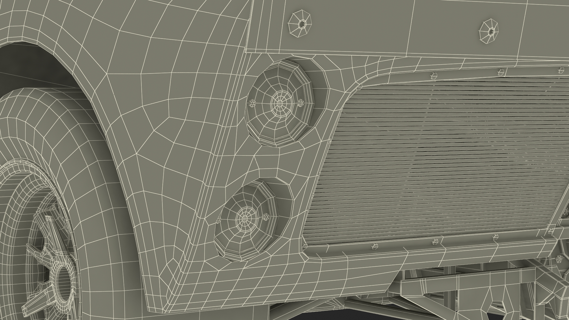 3D Ford GT40 Racing Car Blue Simple Interior