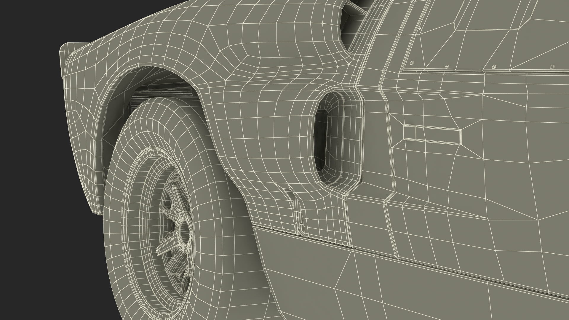 3D Ford GT40 Racing Car Blue Simple Interior