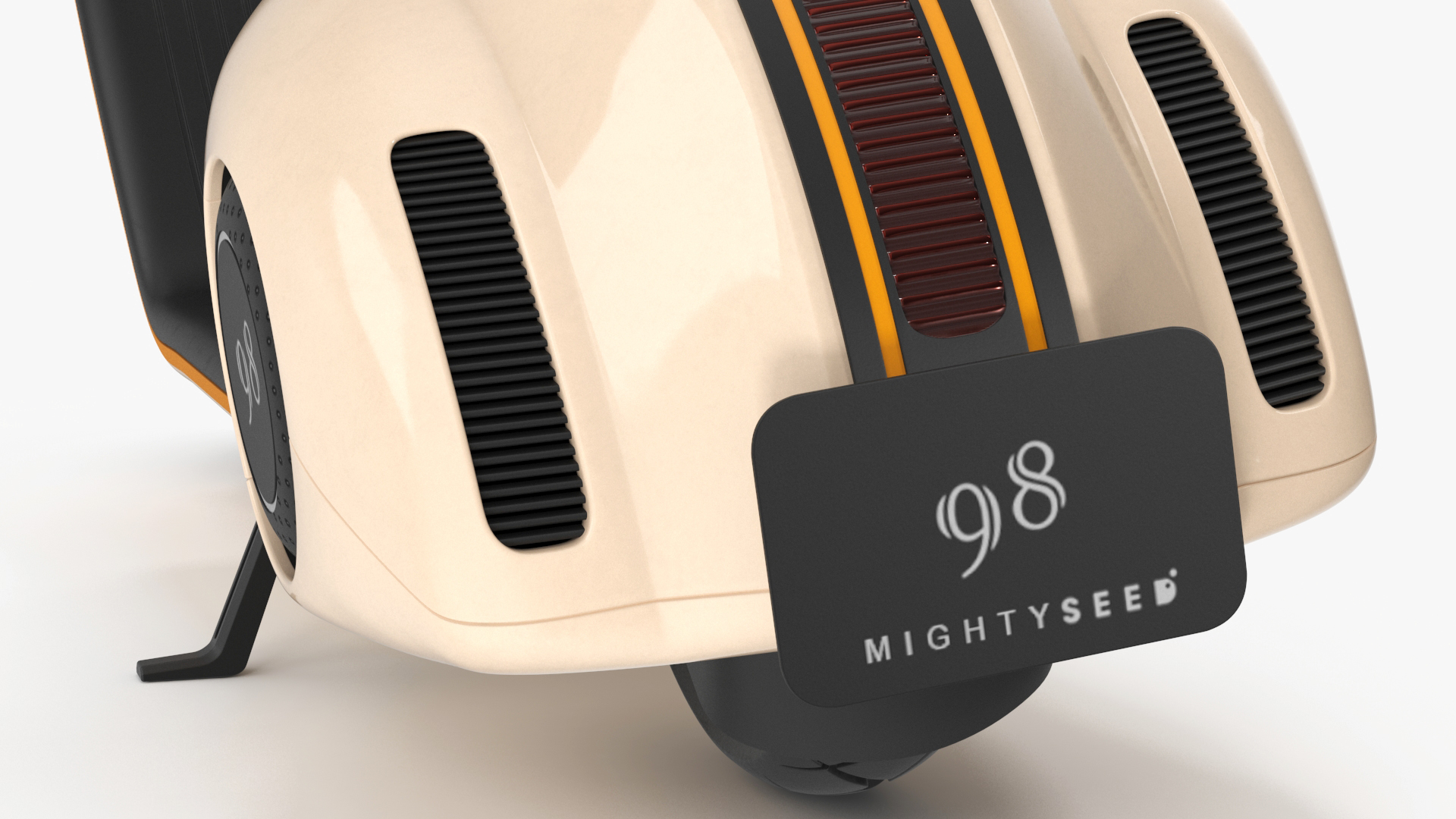 3D model Modern Electric Scooter Vespa 98 Beige Parked