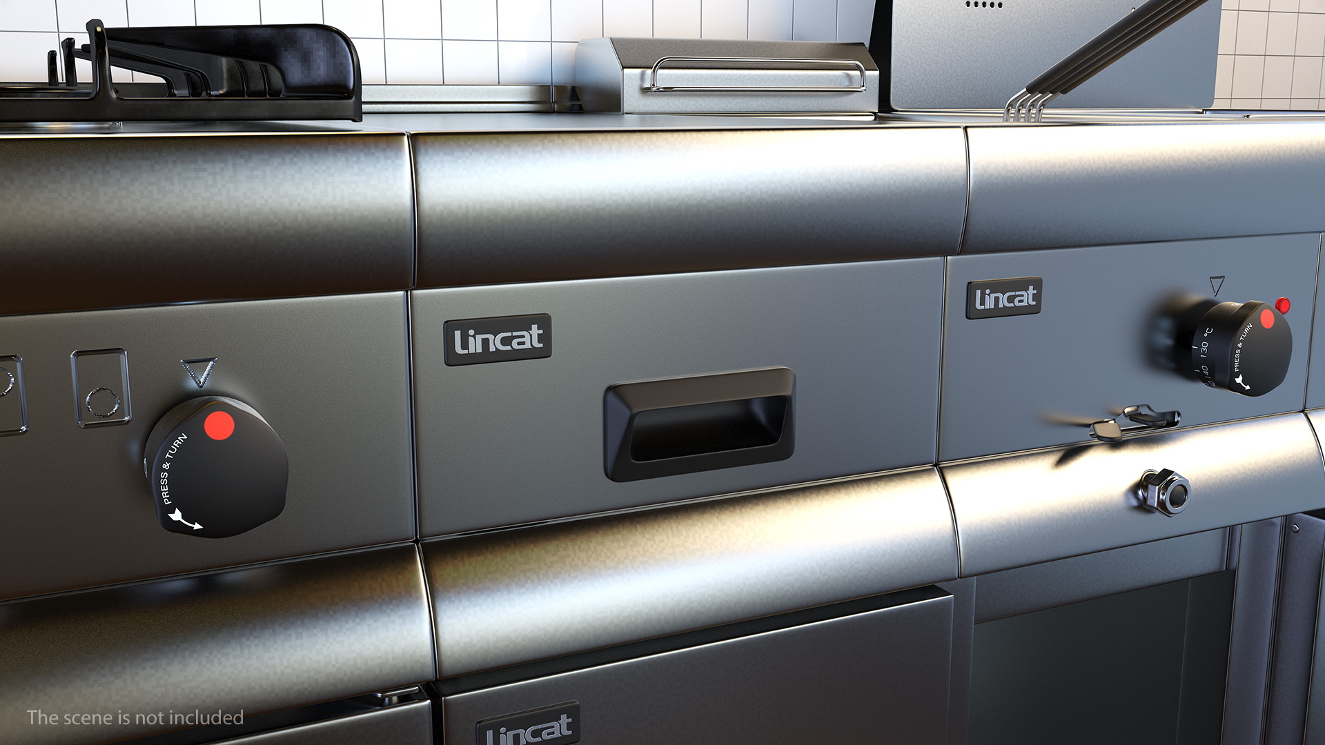 LINCAT Worktop with Drawers WT3D 3D