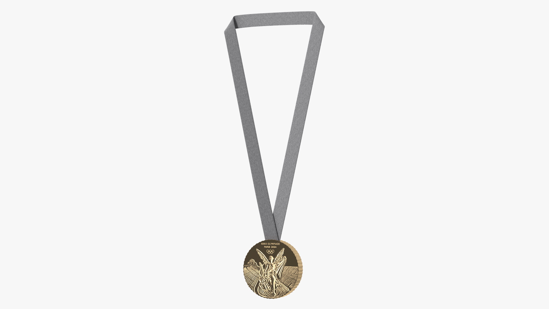 3D Olympic Gold Medal 2024 model