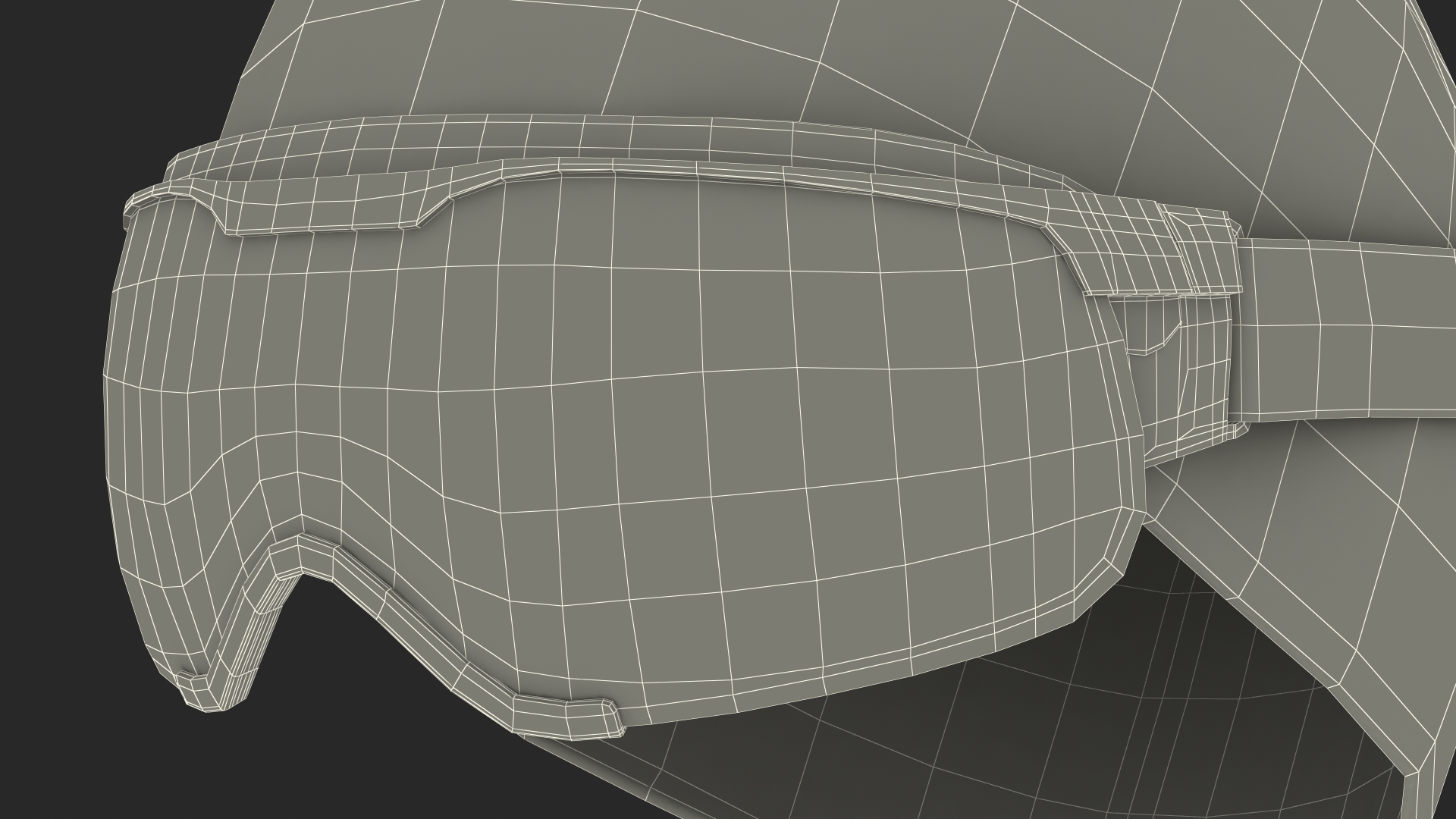 3D model Ski Cap with Goggles