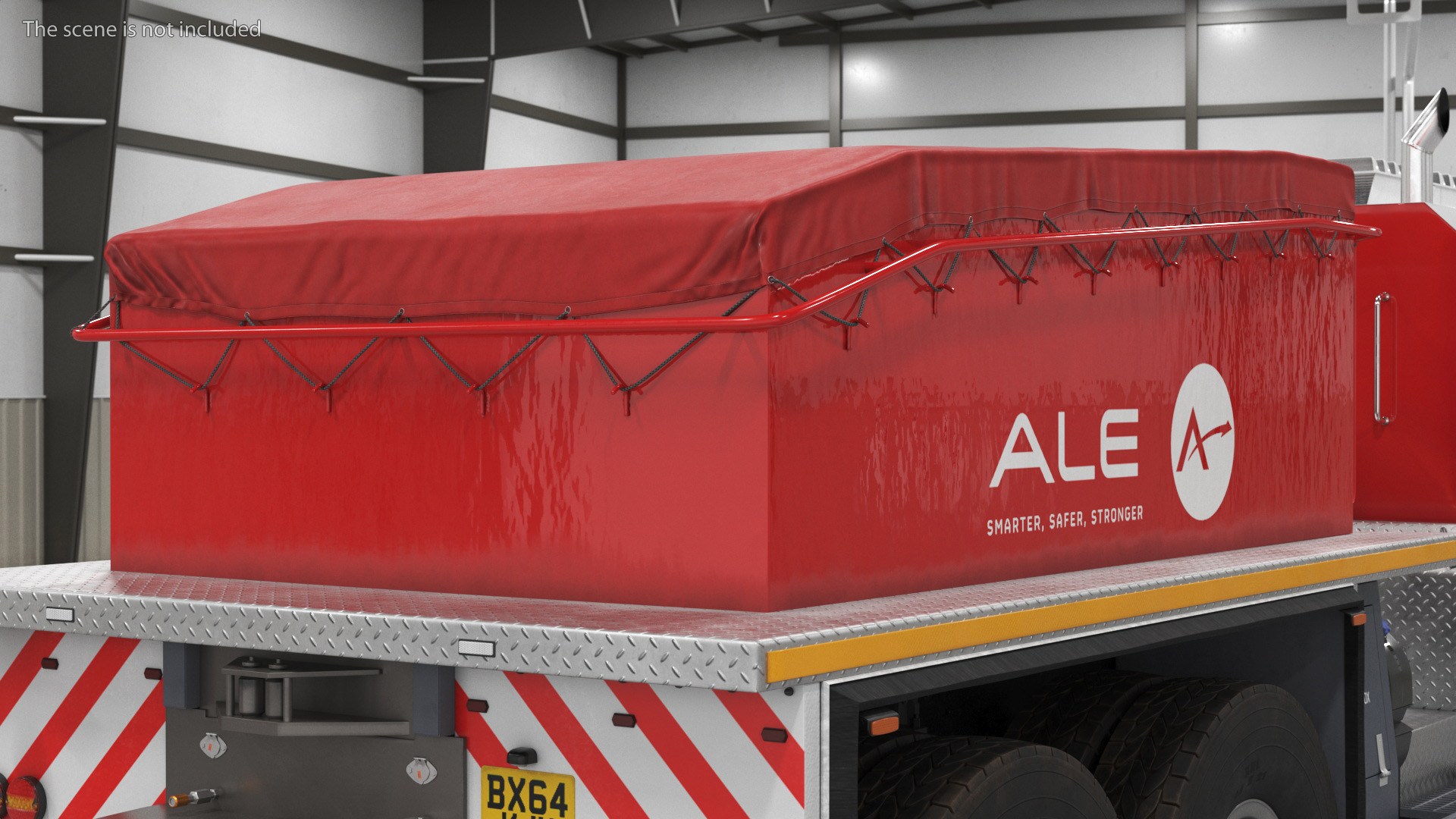 Bodywork Covered with Tent for Heavy Truck Trojan 8870 3D model