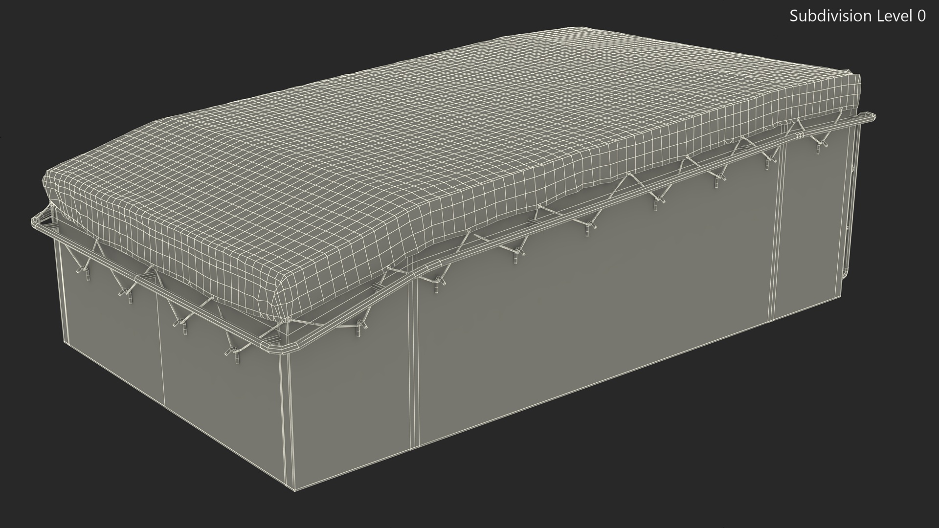 Bodywork Covered with Tent for Heavy Truck Trojan 8870 3D model