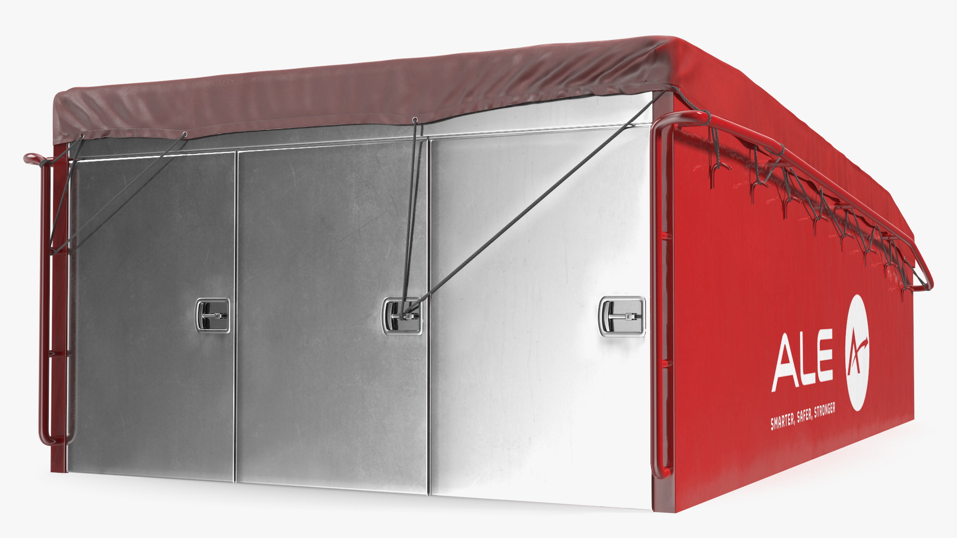 Bodywork Covered with Tent for Heavy Truck Trojan 8870 3D model
