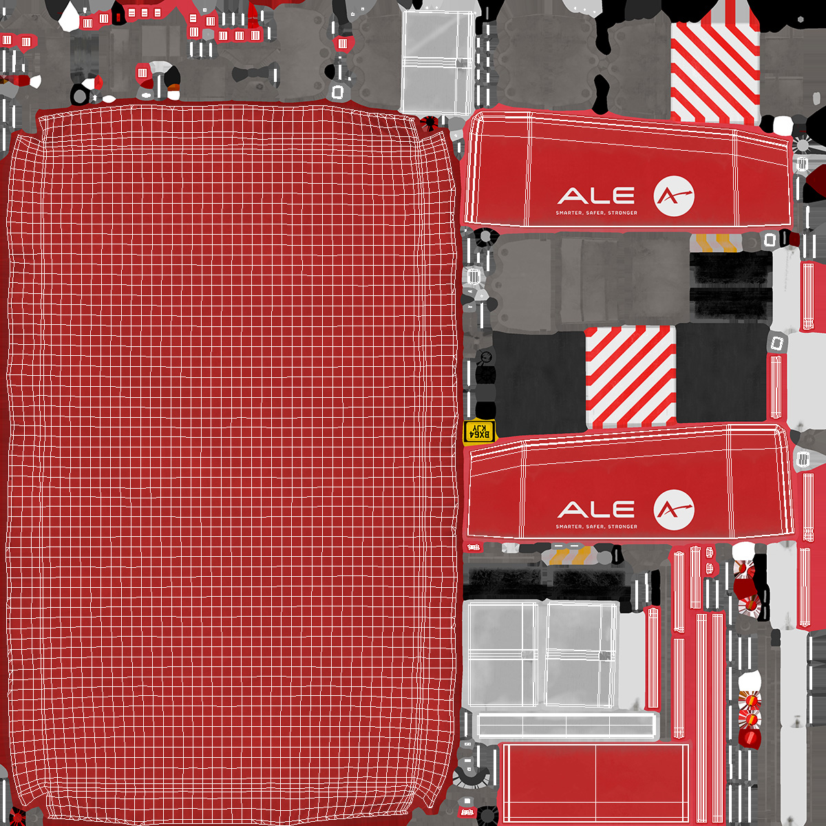 Bodywork Covered with Tent for Heavy Truck Trojan 8870 3D model