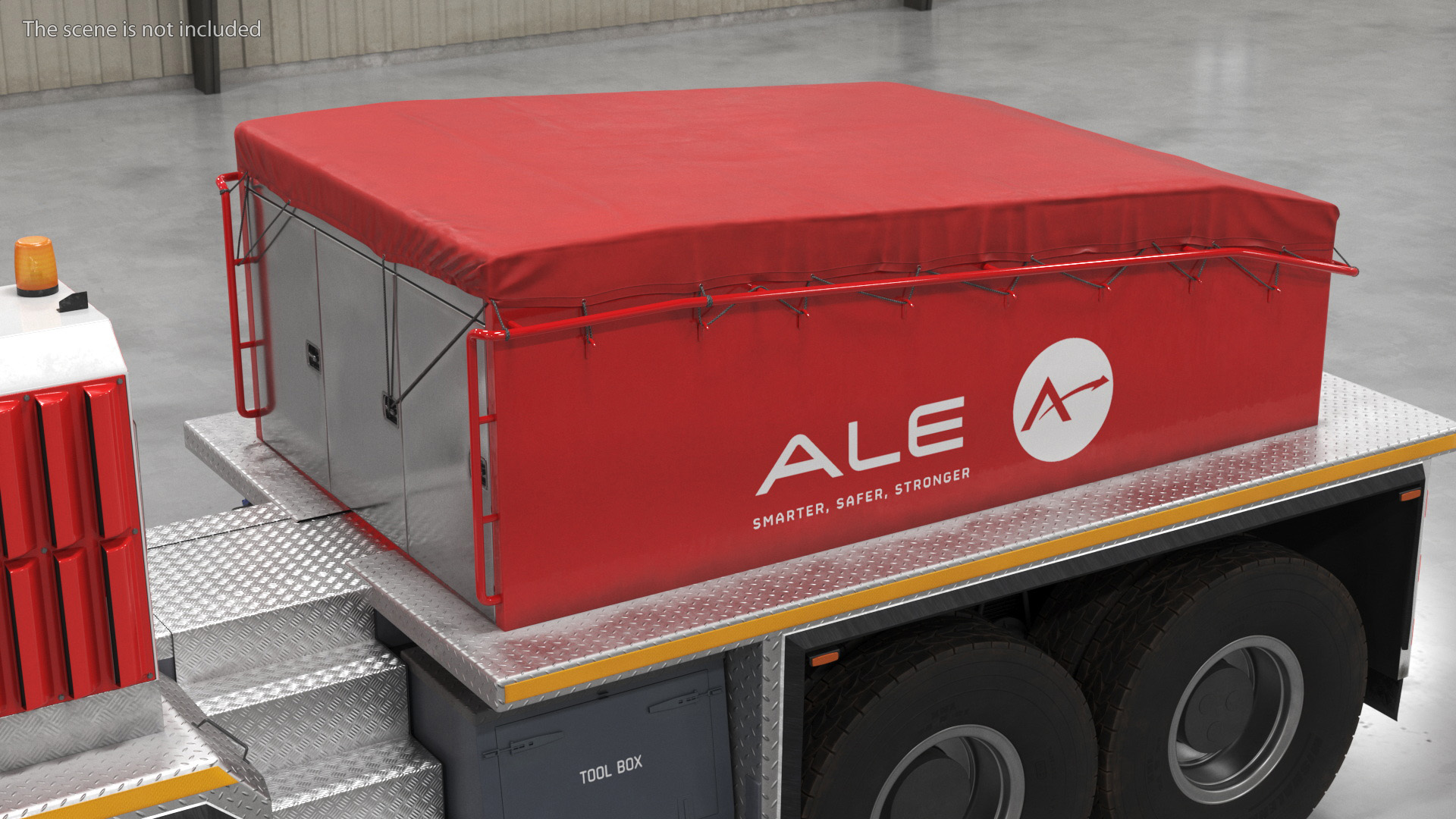 Bodywork Covered with Tent for Heavy Truck Trojan 8870 3D model