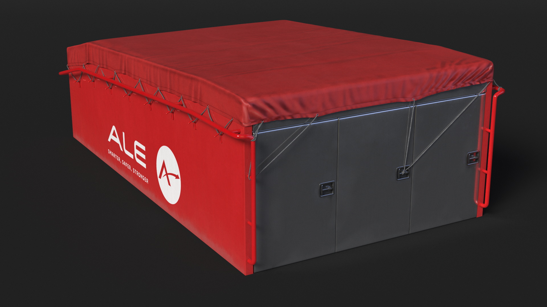 Bodywork Covered with Tent for Heavy Truck Trojan 8870 3D model