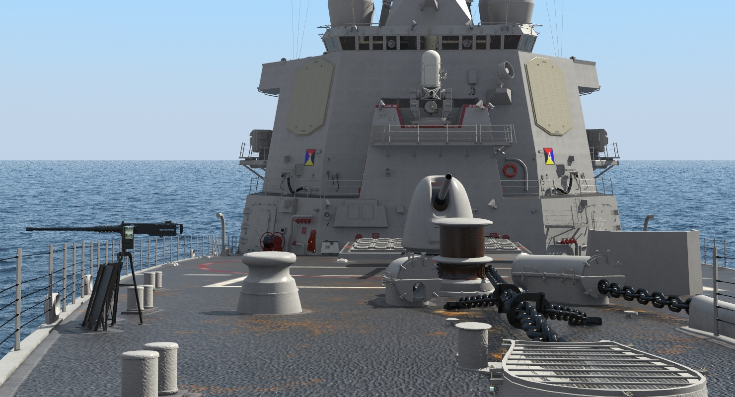 3D Arleigh Burke Destroyer Mahan DDG 72