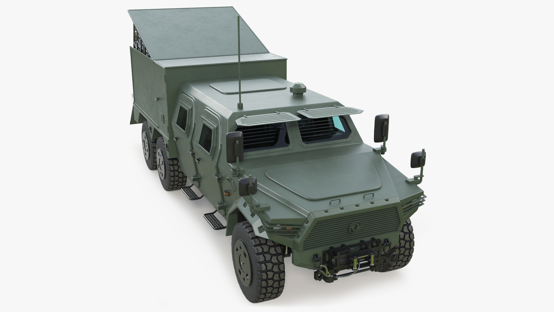 Dongfeng UAV Launcher Vehicle CTL-181 with Drone 3D model preview