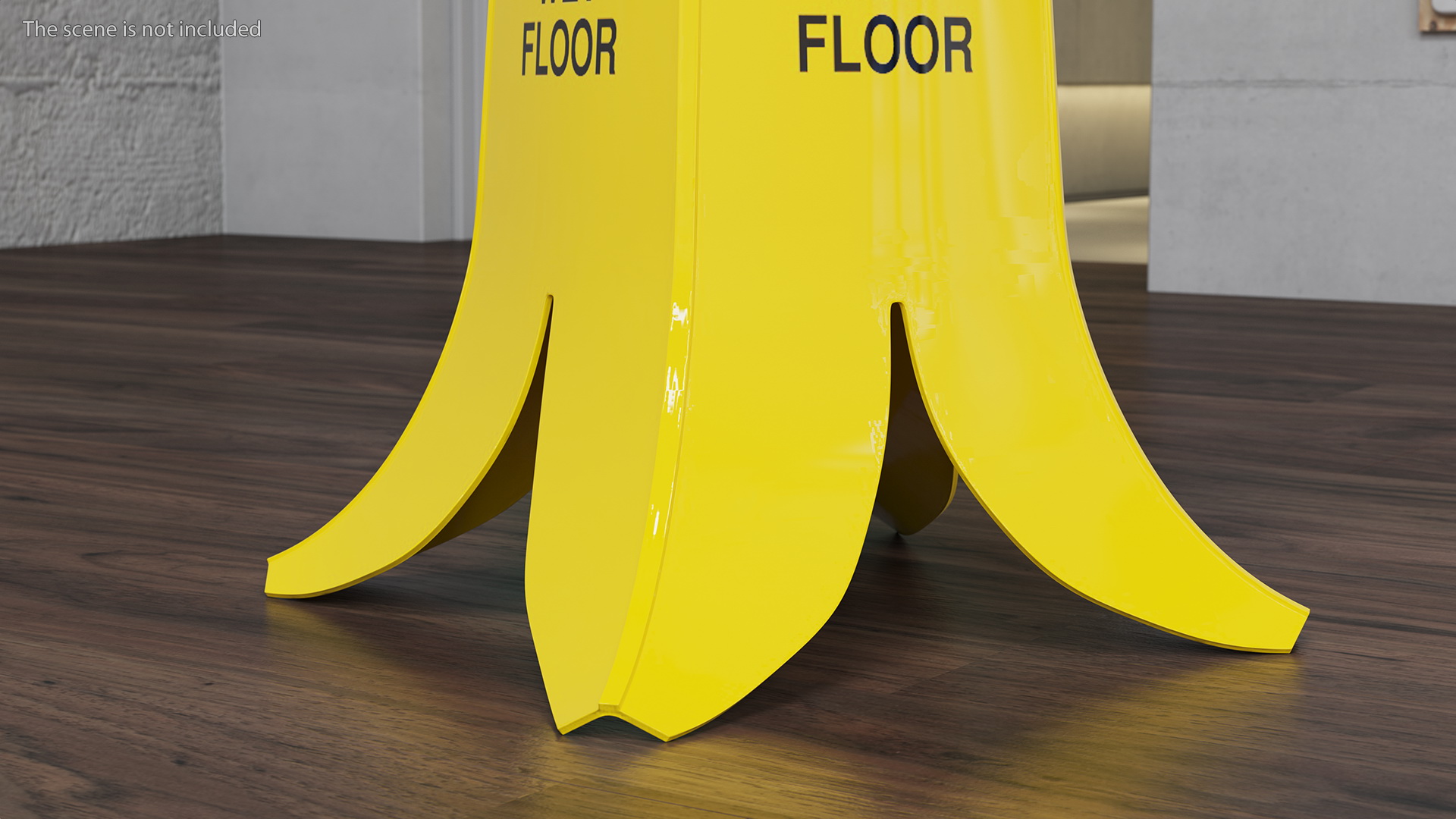 Banana Cone Caution Wet Floor Sign 60cm 3D model