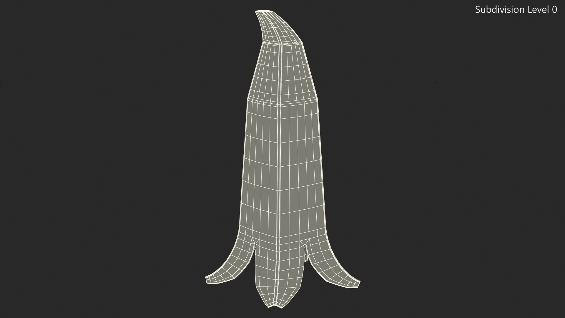 Banana Cone Caution Wet Floor Sign 60cm 3D model