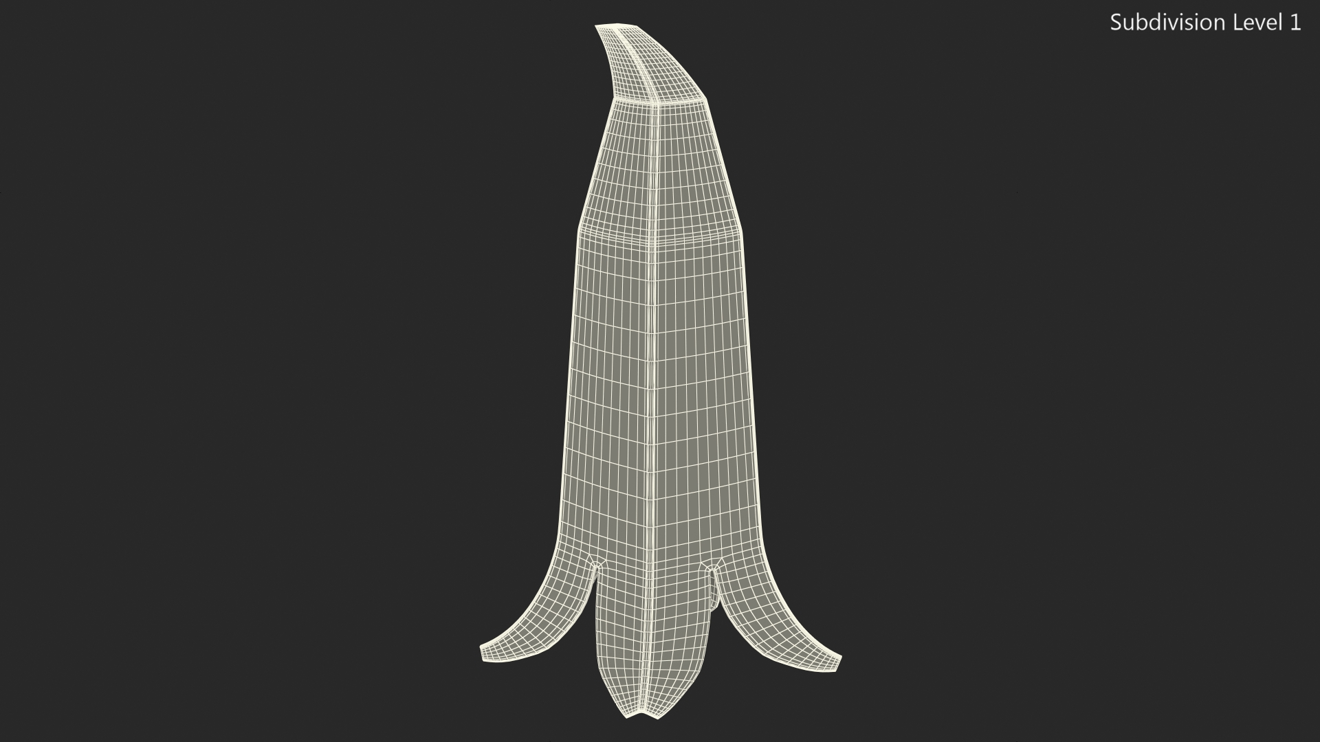 Banana Cone Caution Wet Floor Sign 60cm 3D model