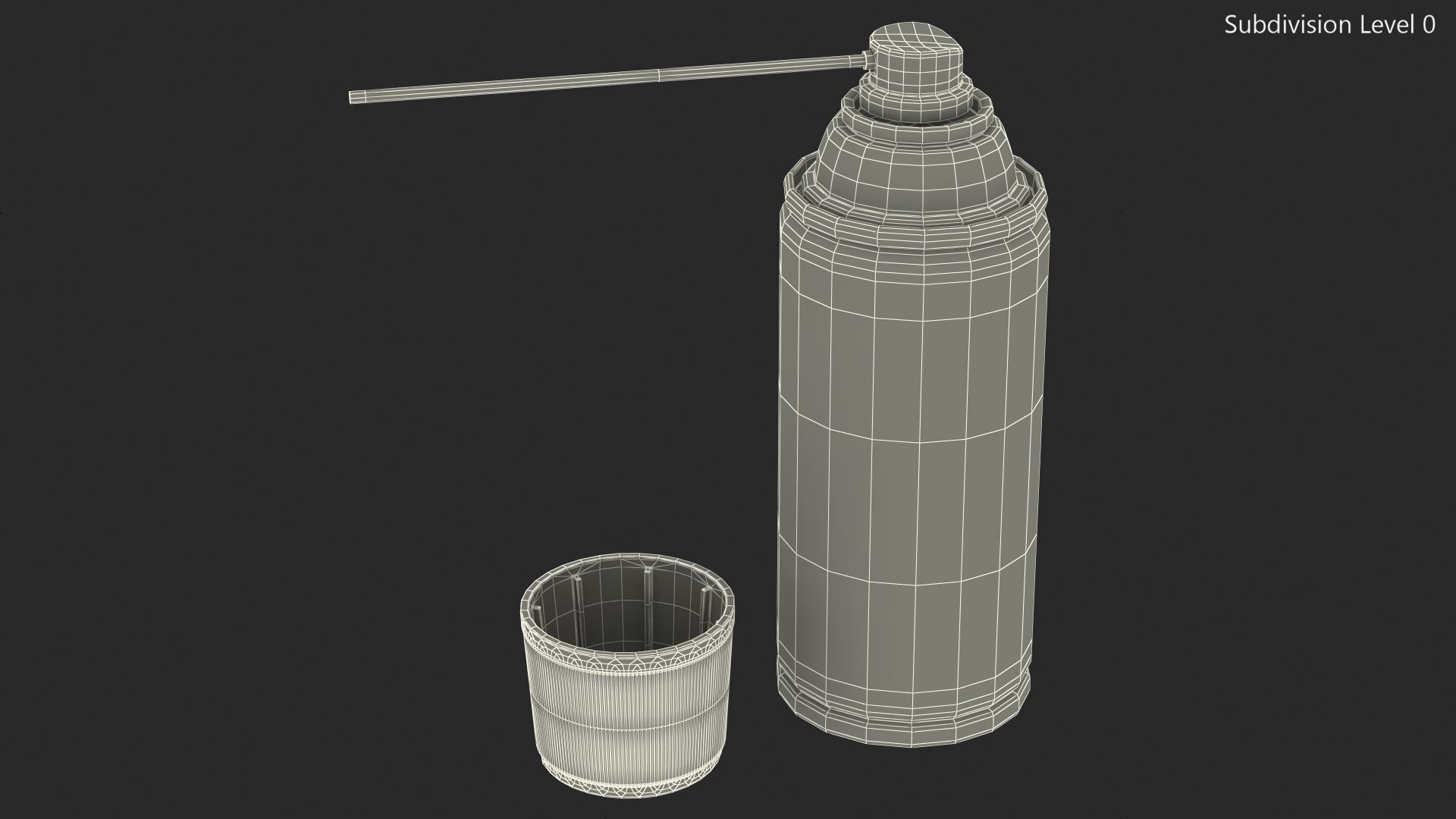 Opened WD 40 Multi Use Product Aerosol Spray 3D model