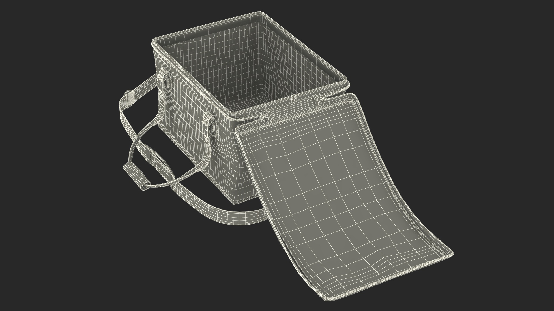 3D Lucky John Angler Bag Open