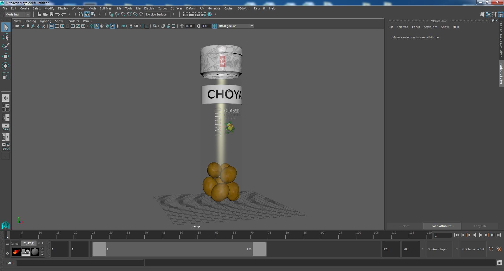 Japanese Ume Liqueur Choya Classic 3D model