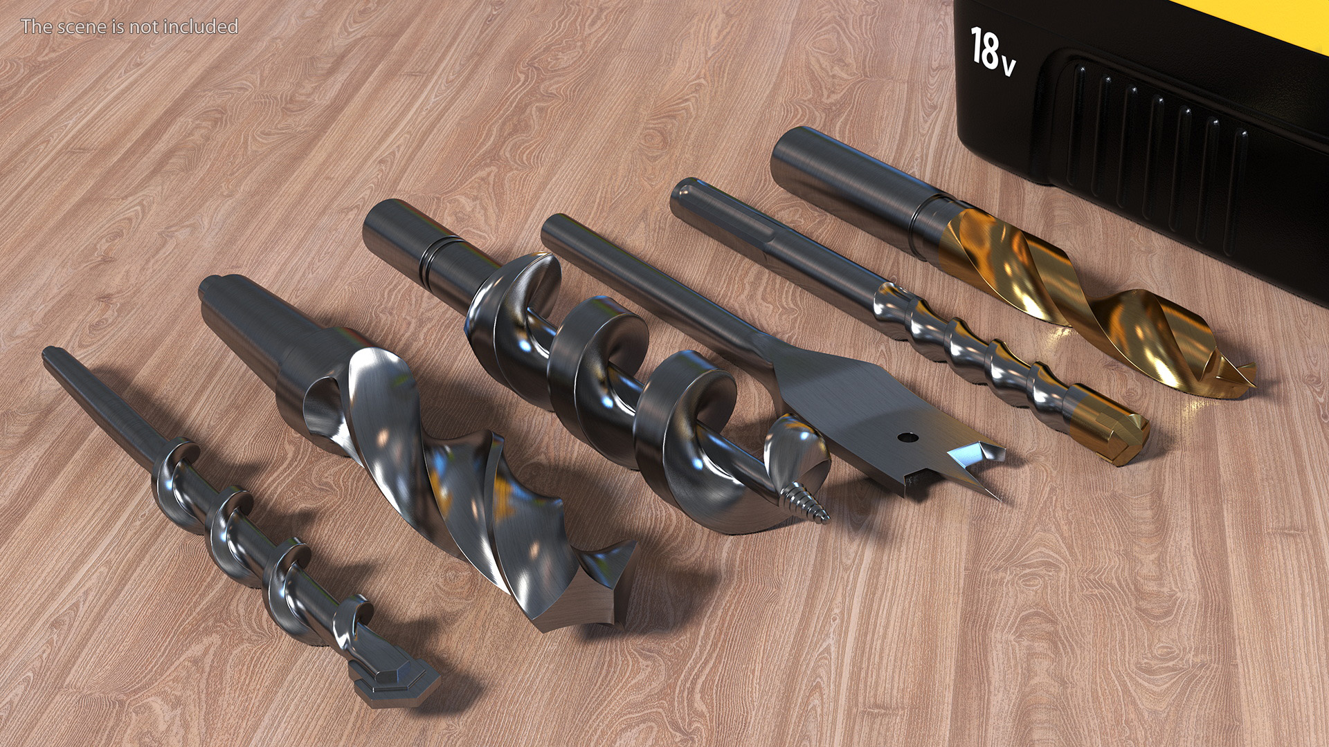 3D Cordless Drill with Drill Bit Set model