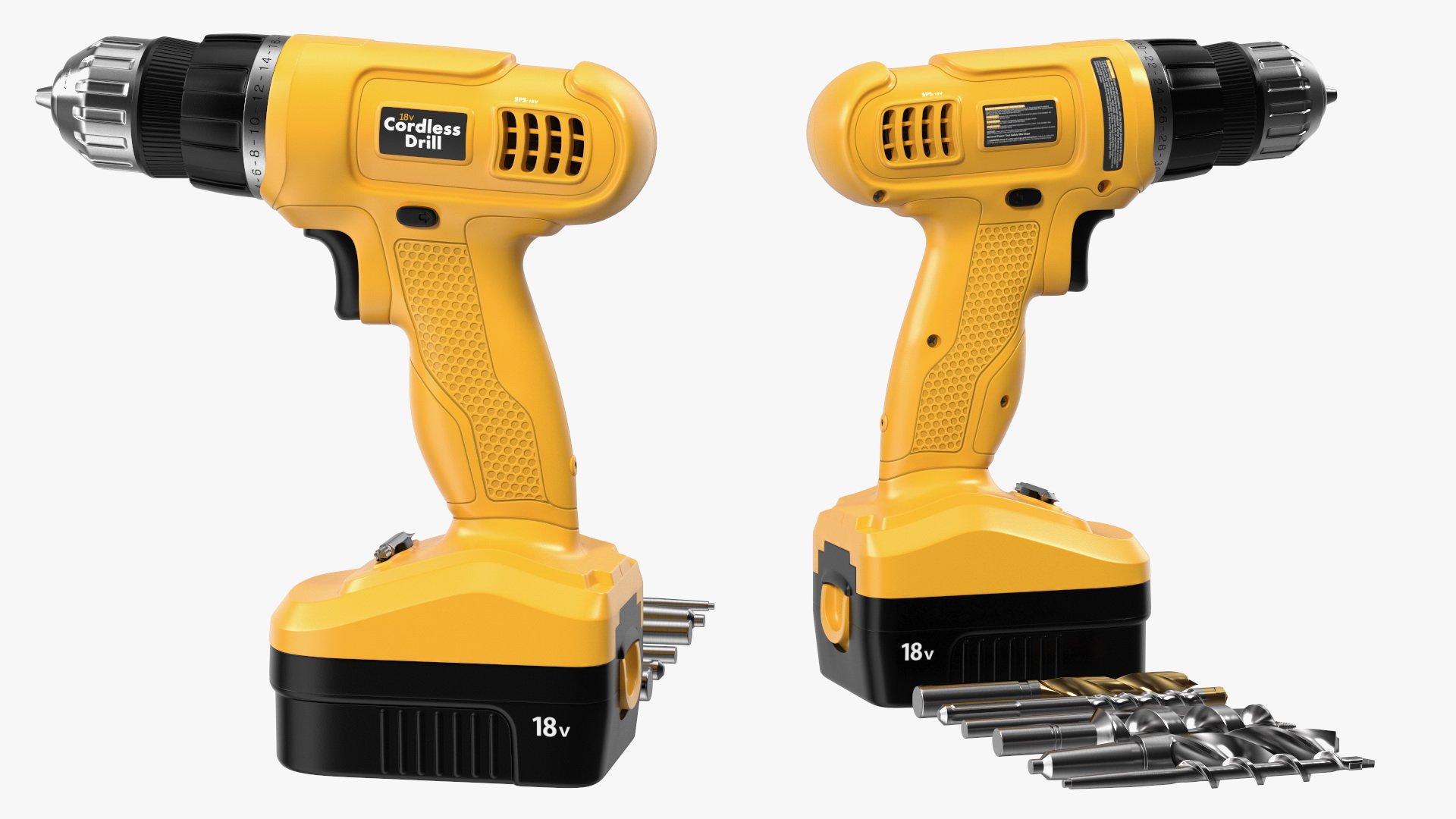 3D Cordless Drill with Drill Bit Set model