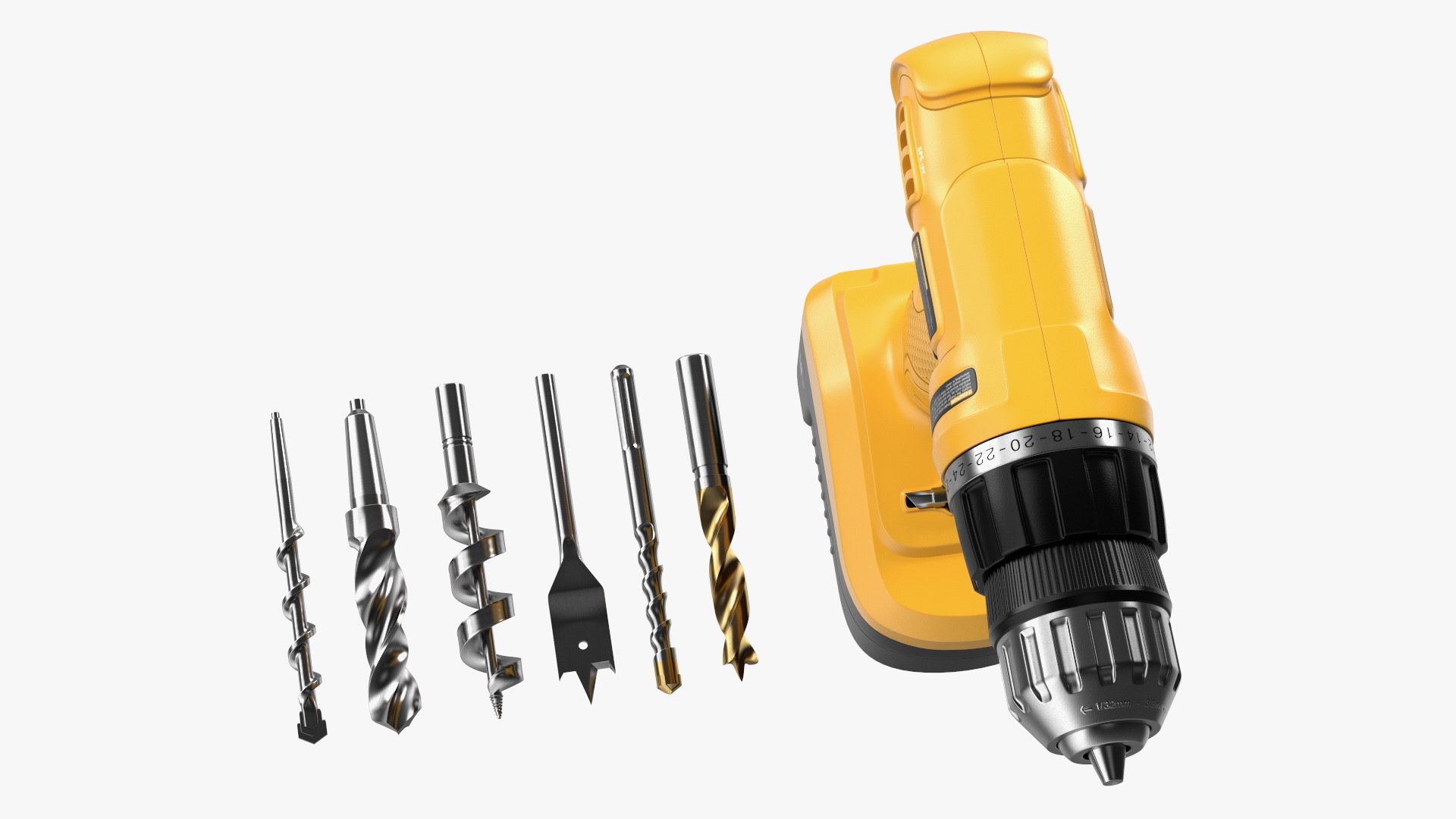 3D Cordless Drill with Drill Bit Set model