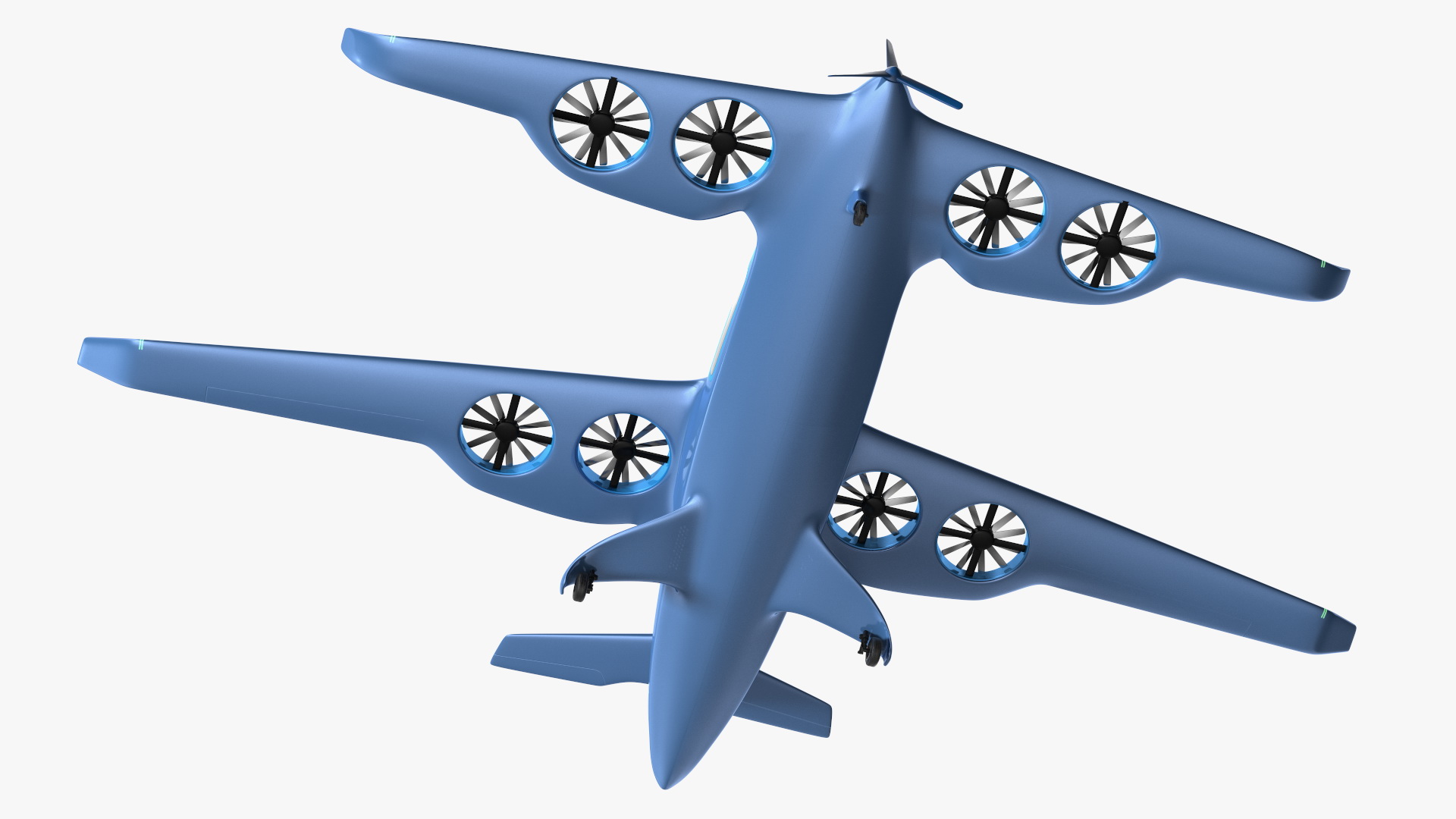 3D model Modern Passenger Drone Concept Blue