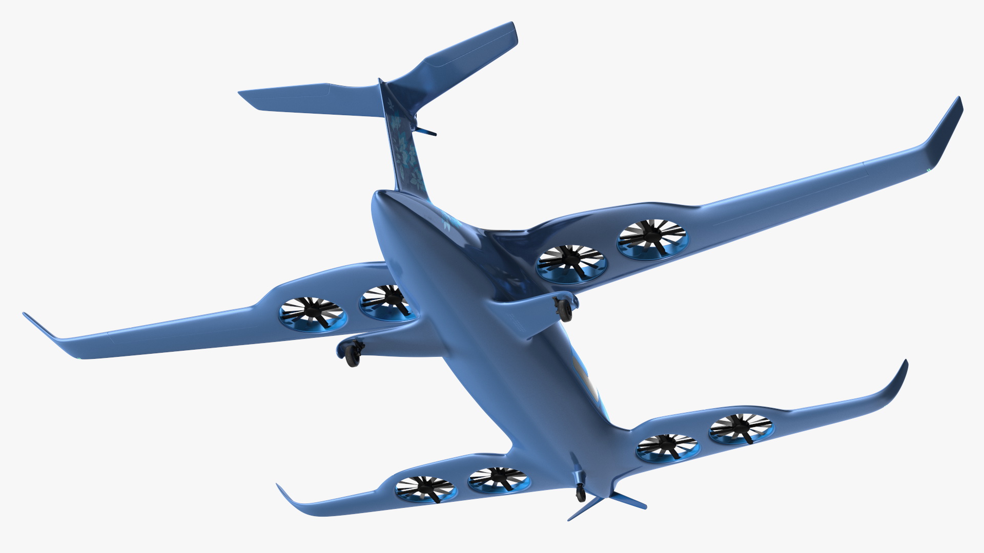 3D model Modern Passenger Drone Concept Blue