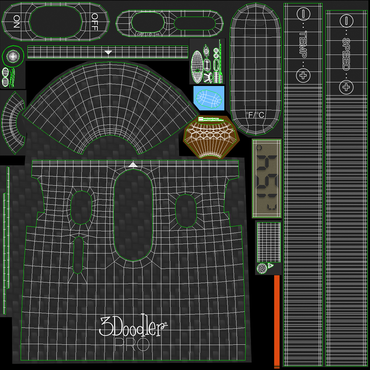3D 3doodler Pro Extrudes Spiral model