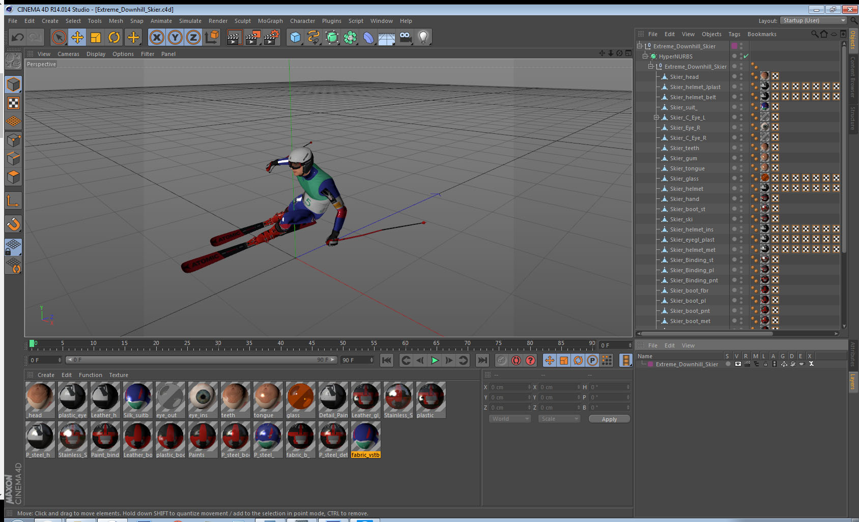 Extreme Downhill Skier 3D