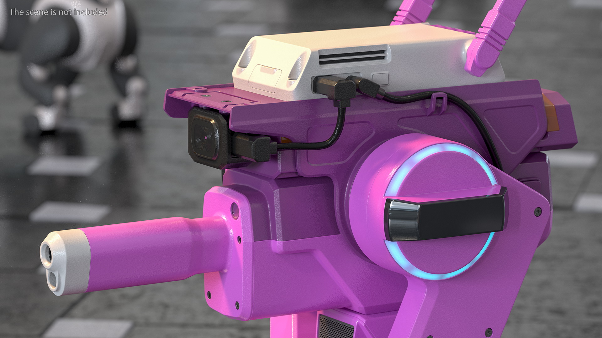 3D Mini Tank Drone with Gamepad model