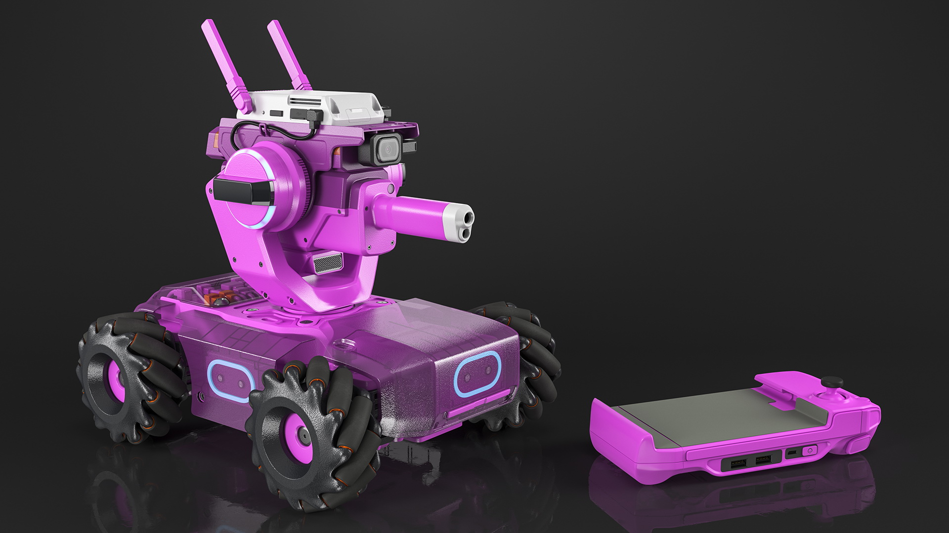 3D Mini Tank Drone with Gamepad model