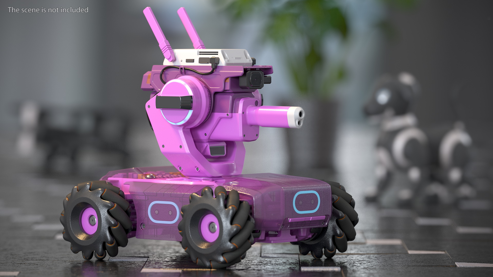 3D Mini Tank Drone with Gamepad model