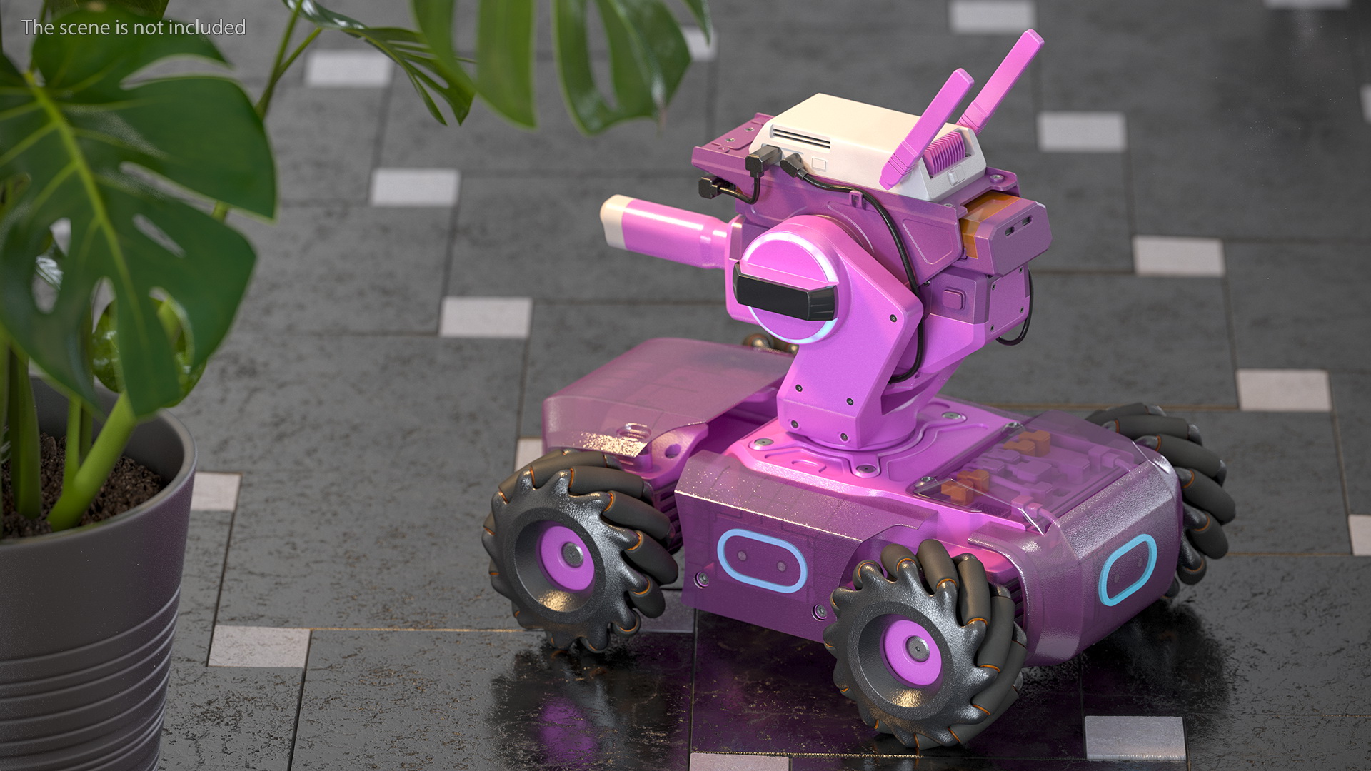 3D Mini Tank Drone with Gamepad model