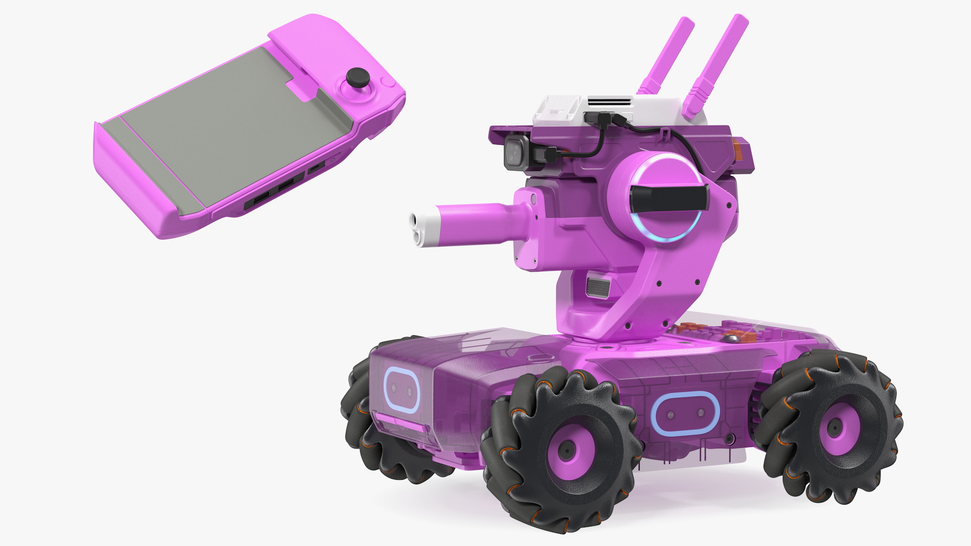 3D Mini Tank Drone with Gamepad model