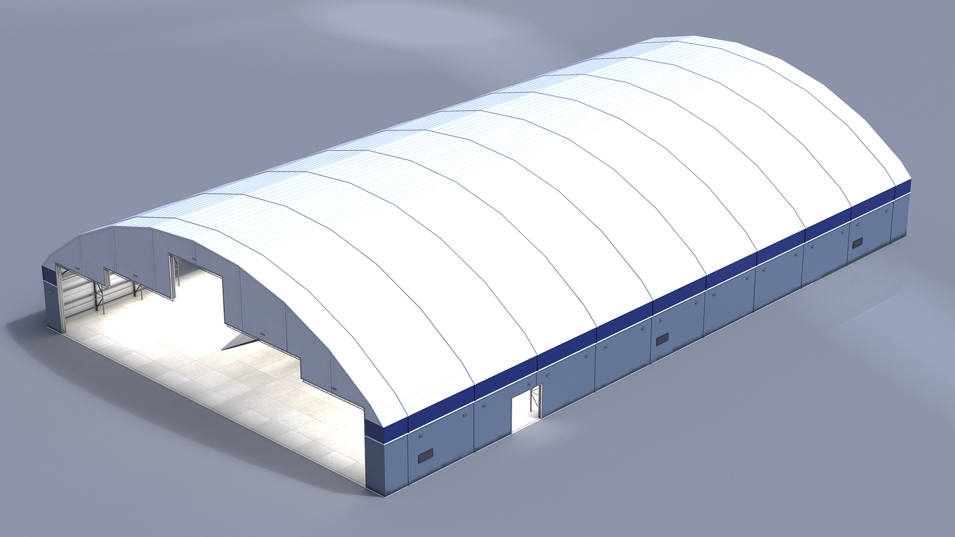 Overture Supersonic Jet Aircraft in Hangar 3D