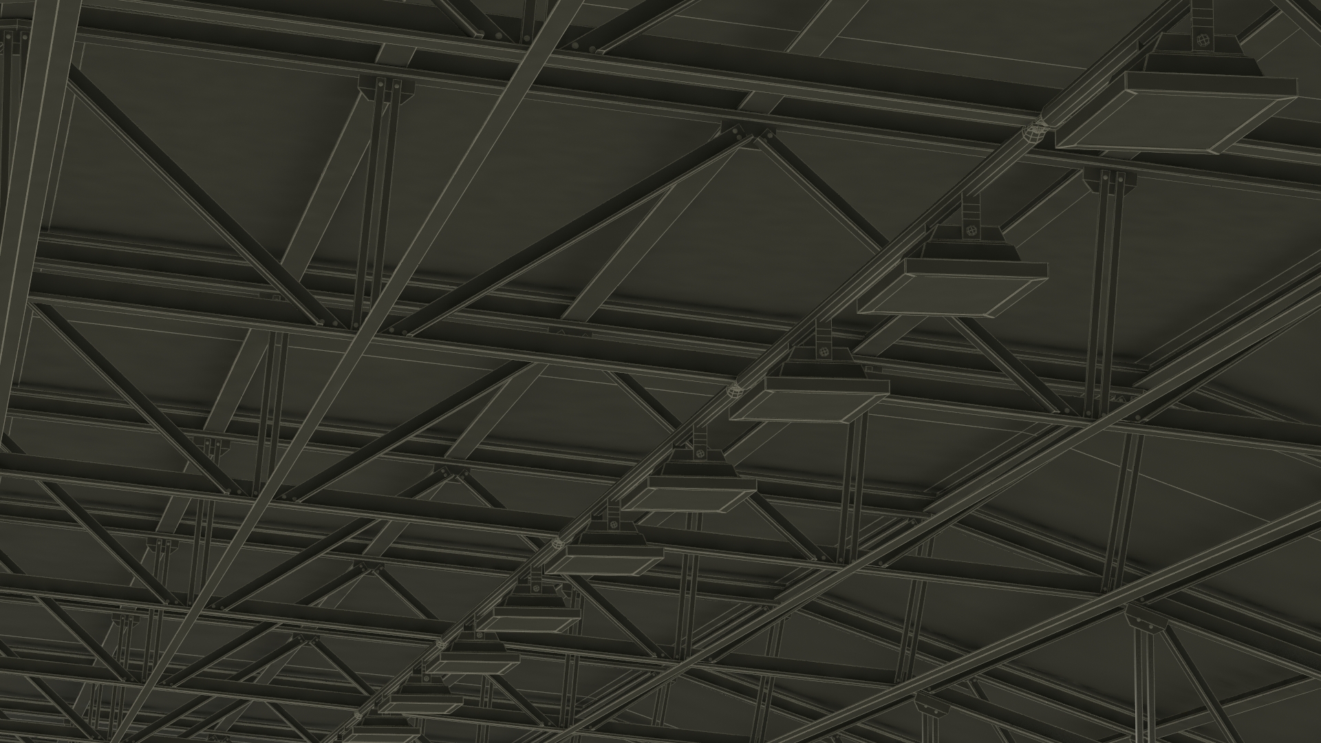 Overture Supersonic Jet Aircraft in Hangar 3D