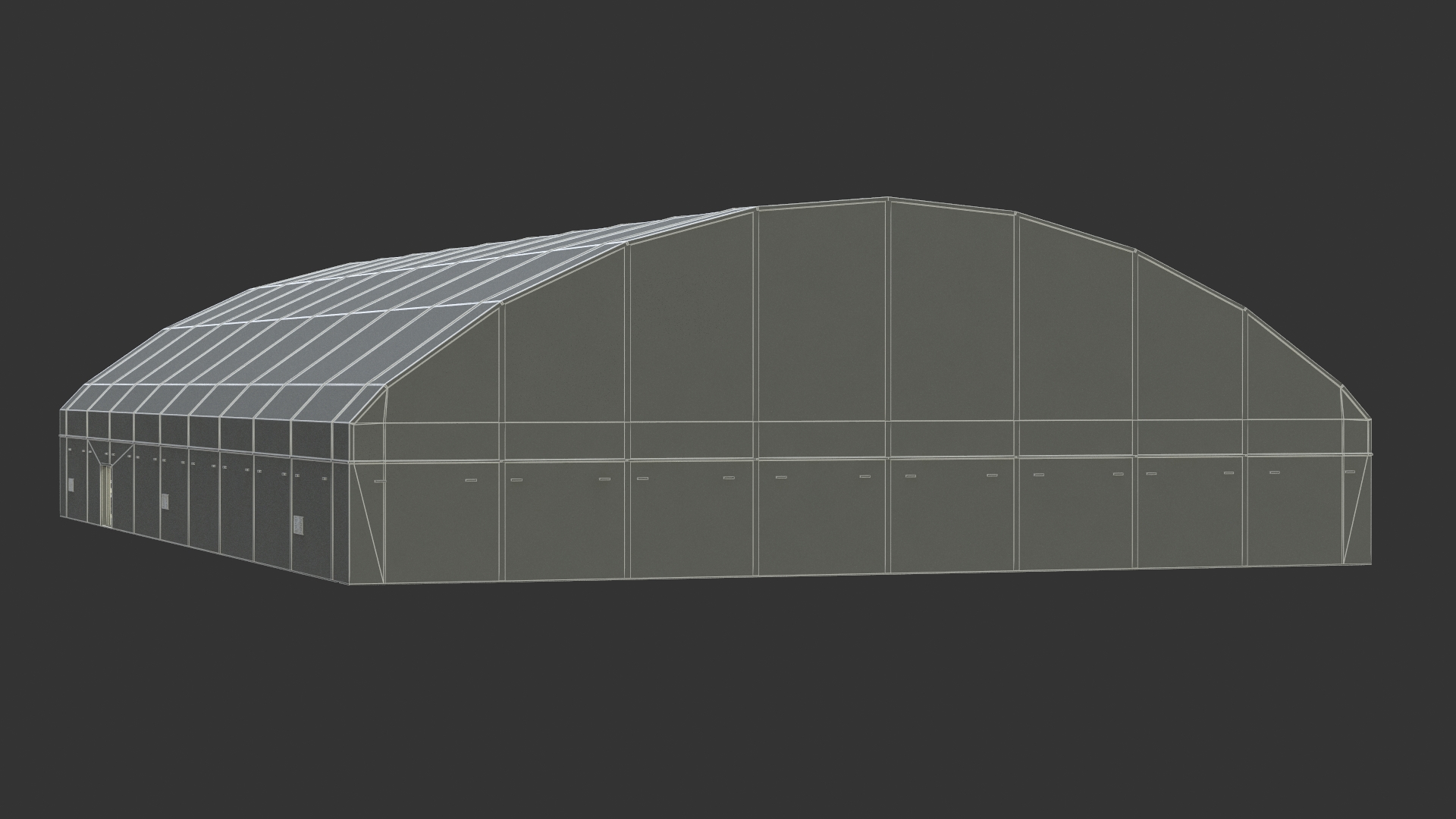 Overture Supersonic Jet Aircraft in Hangar 3D
