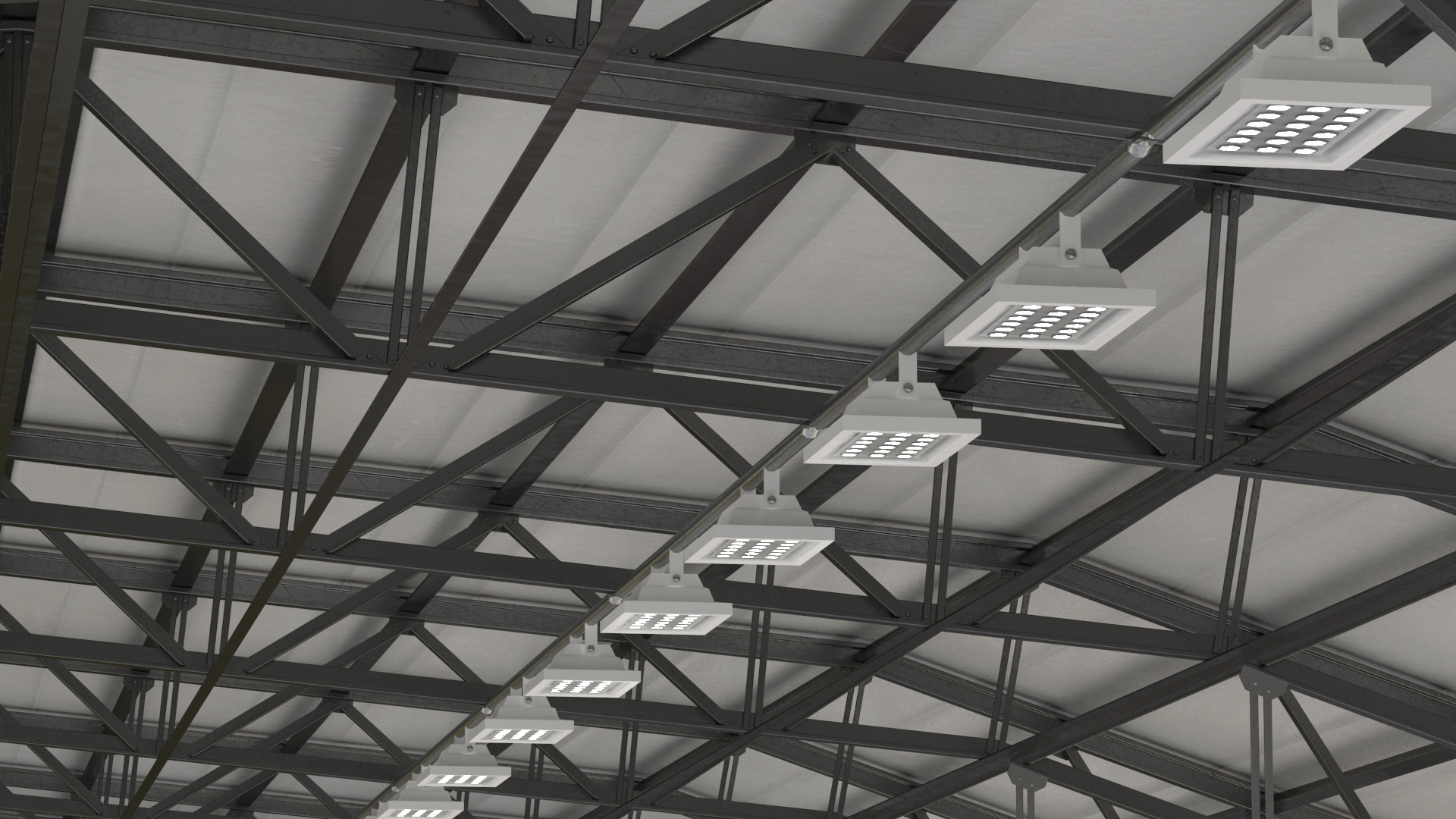 Overture Supersonic Jet Aircraft in Hangar 3D