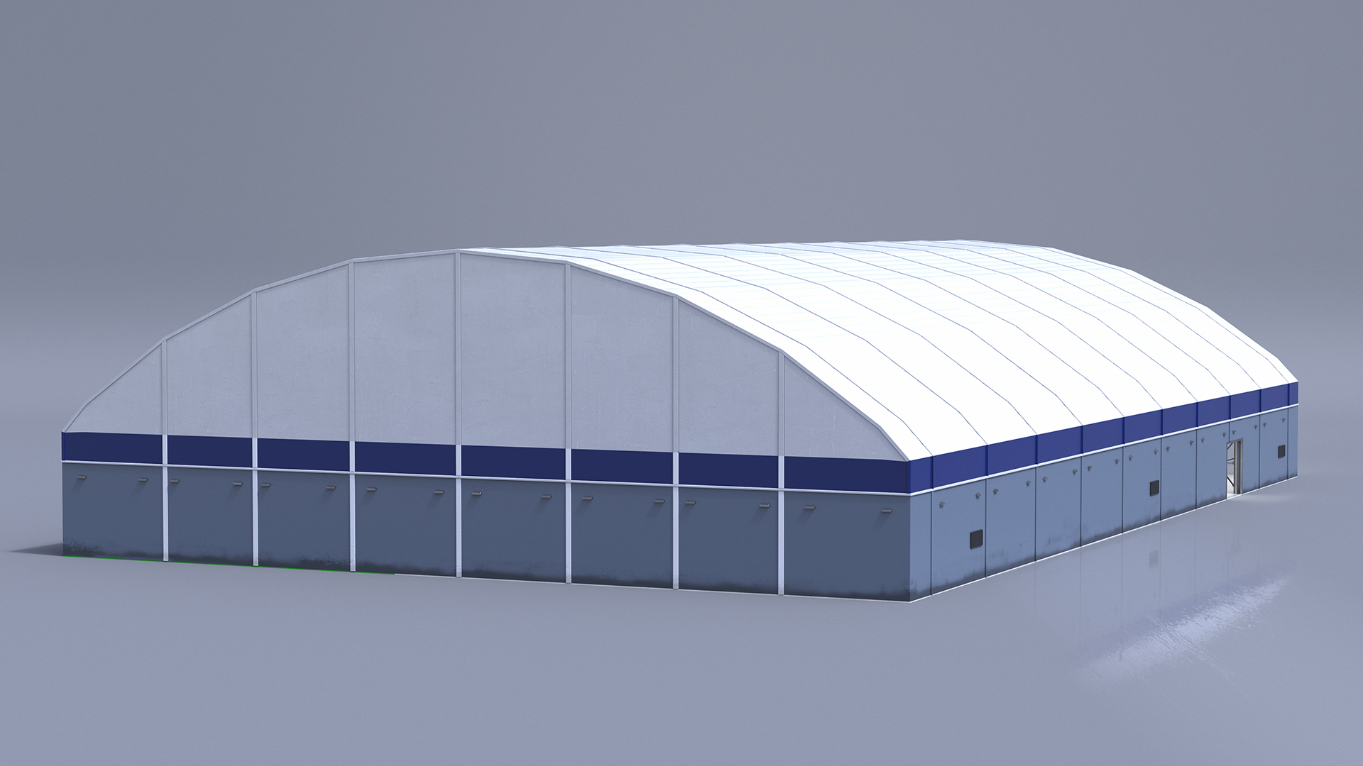 Overture Supersonic Jet Aircraft in Hangar 3D