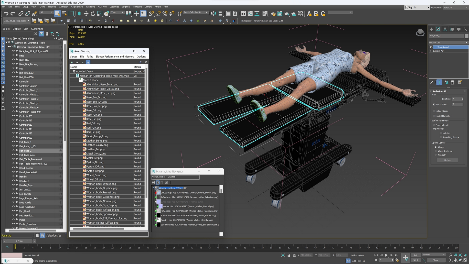 Woman on Operating Table 3D model