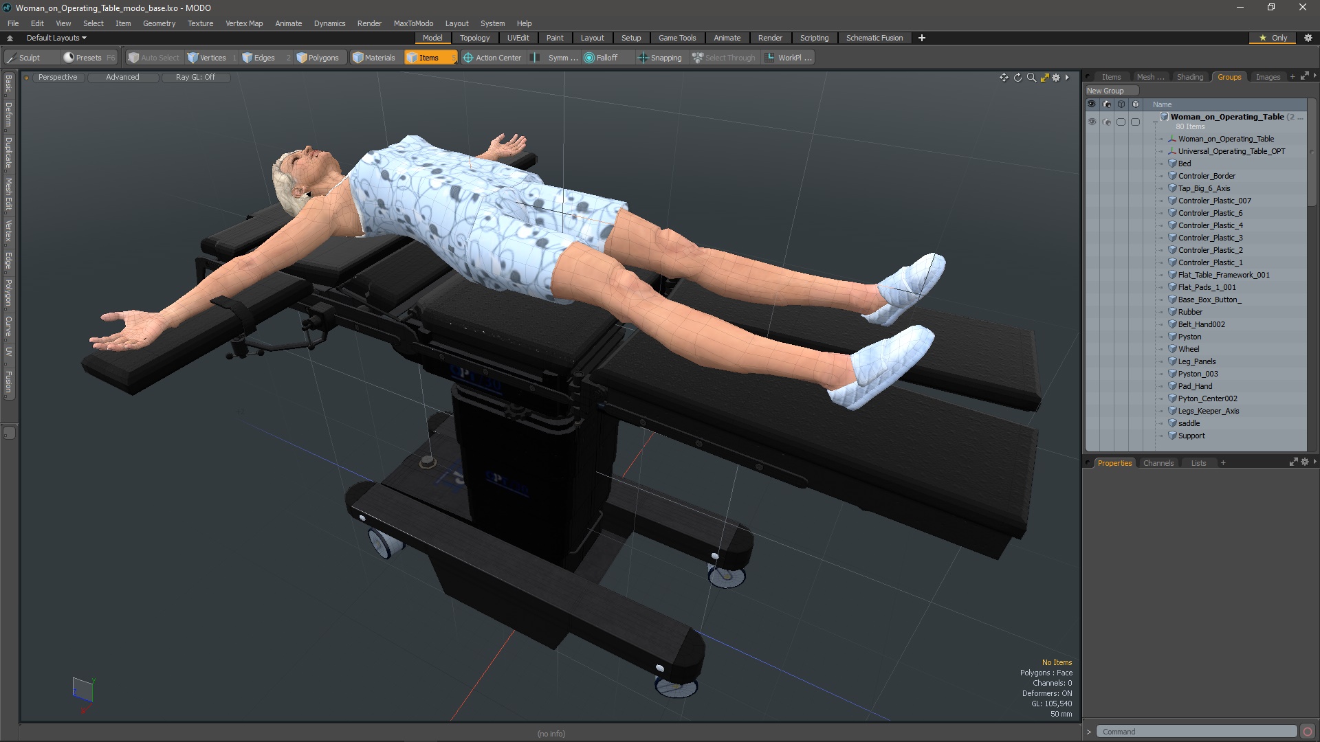 Woman on Operating Table 3D model
